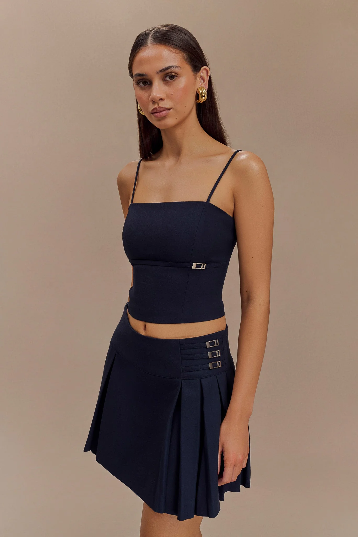 Aberley Crop Top - Dark Navy - Image 5