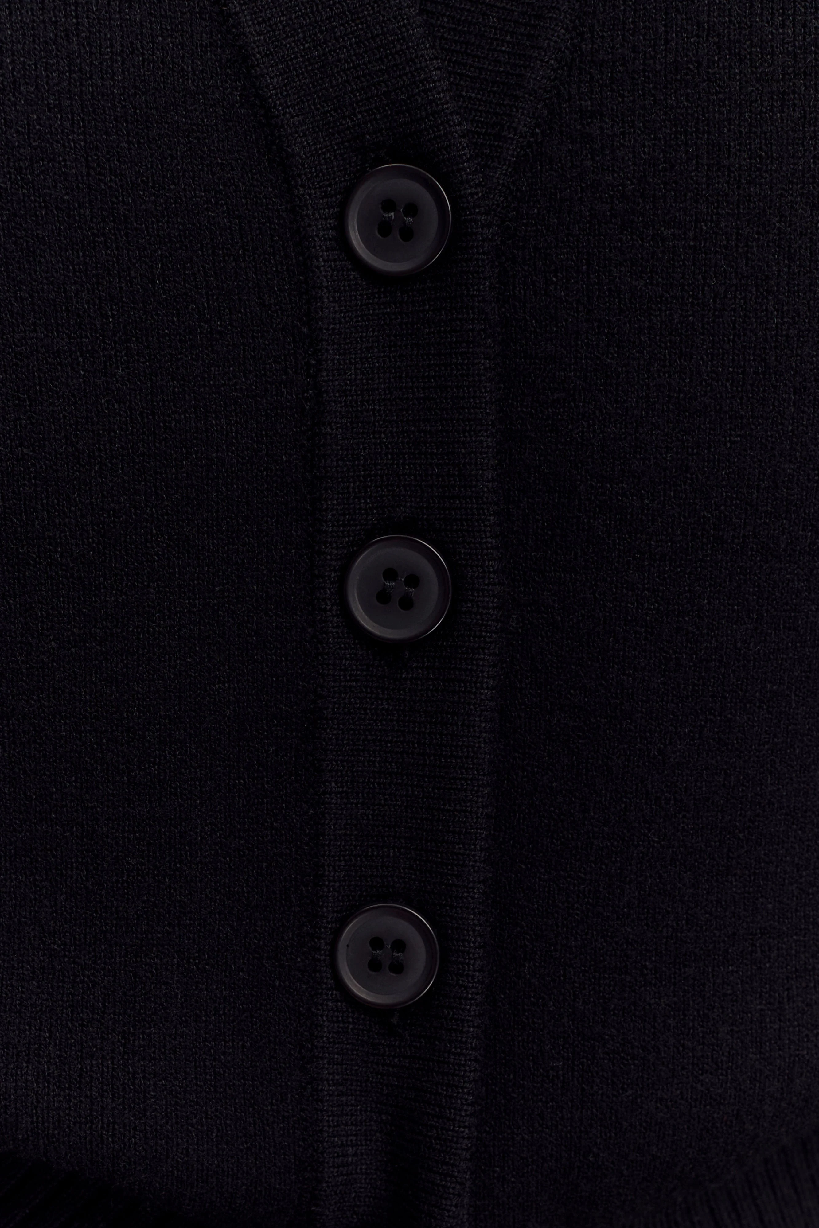 Alexia Buttoned Oversized Cardigan - Black - Image 7