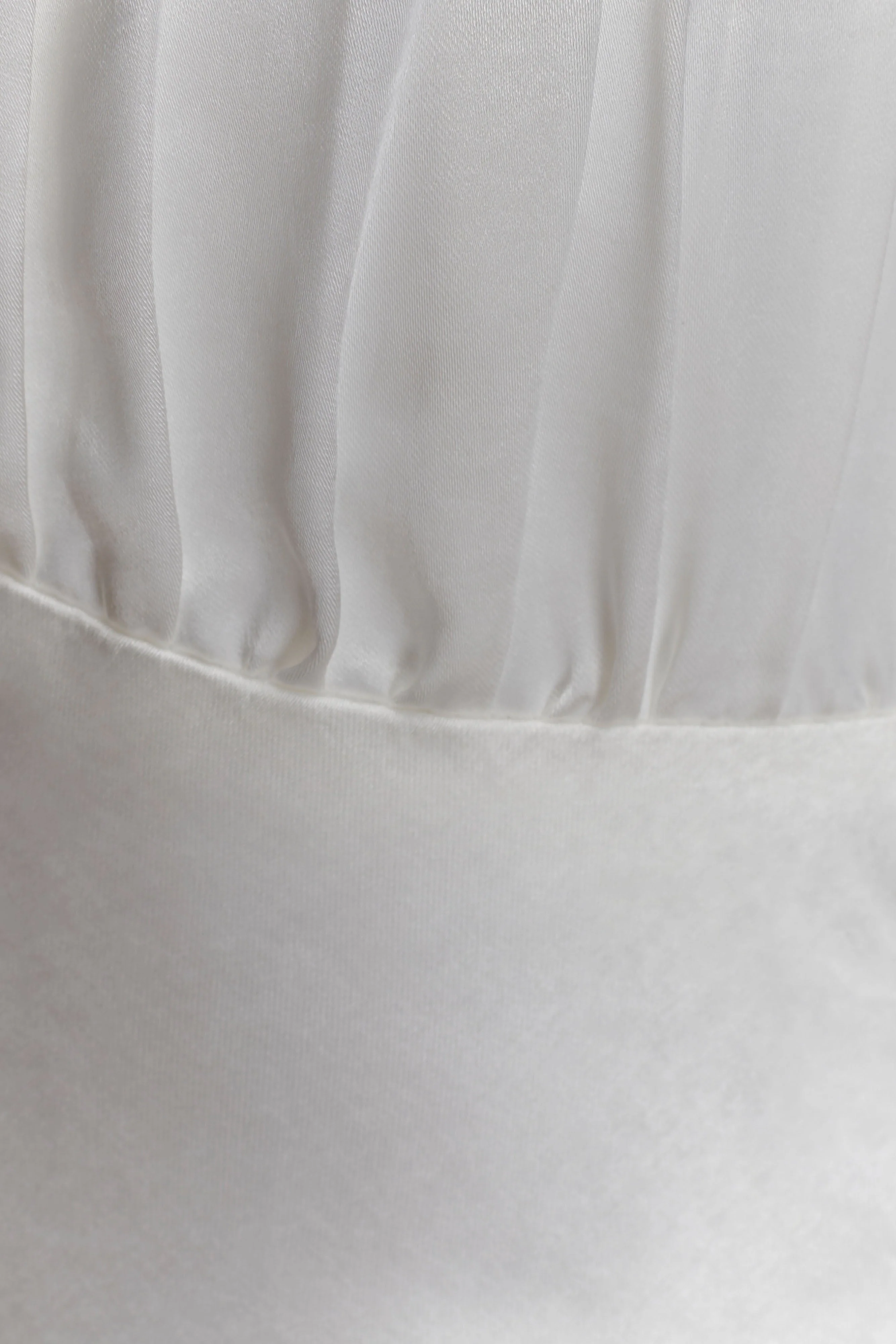 Alice Satin Halter Maxi Dress - White - Image 9