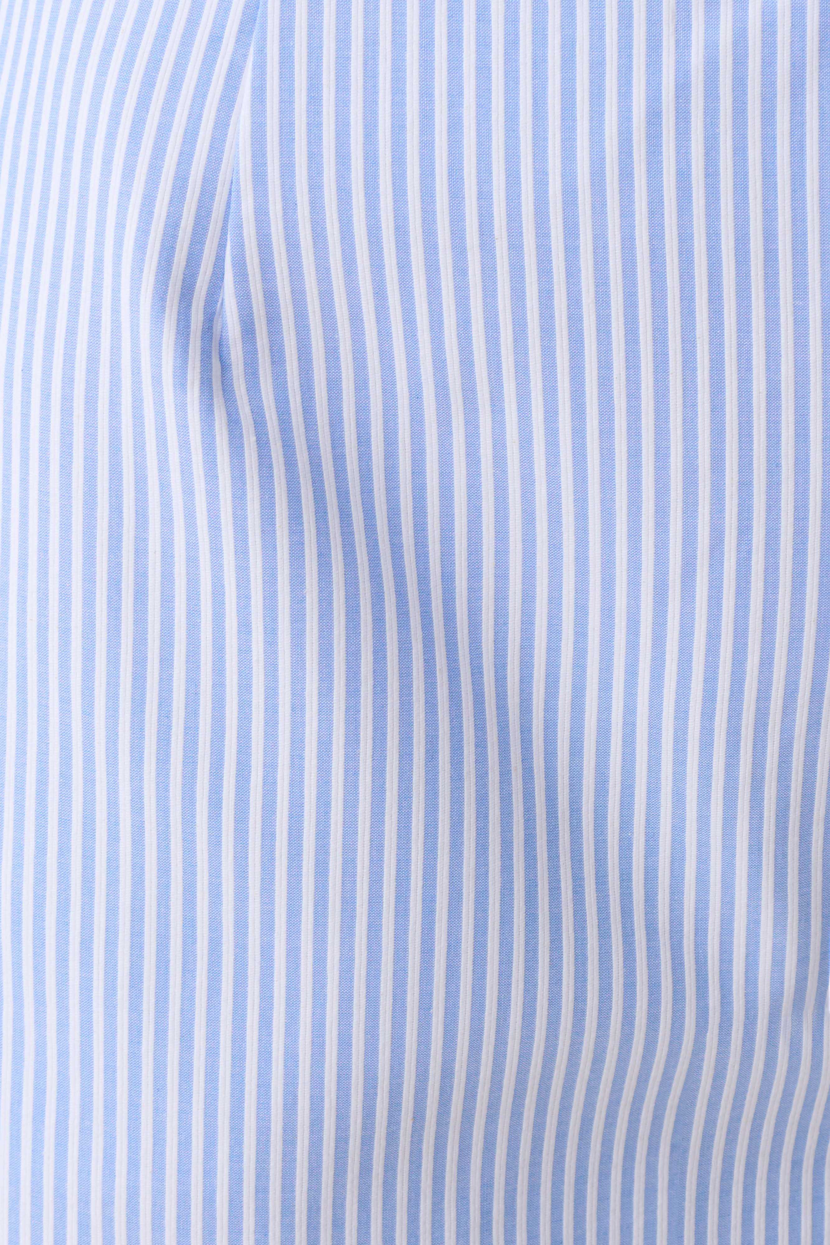 Allison Halter Sleeveless Shirt - Blue Pinstripe - Image 7