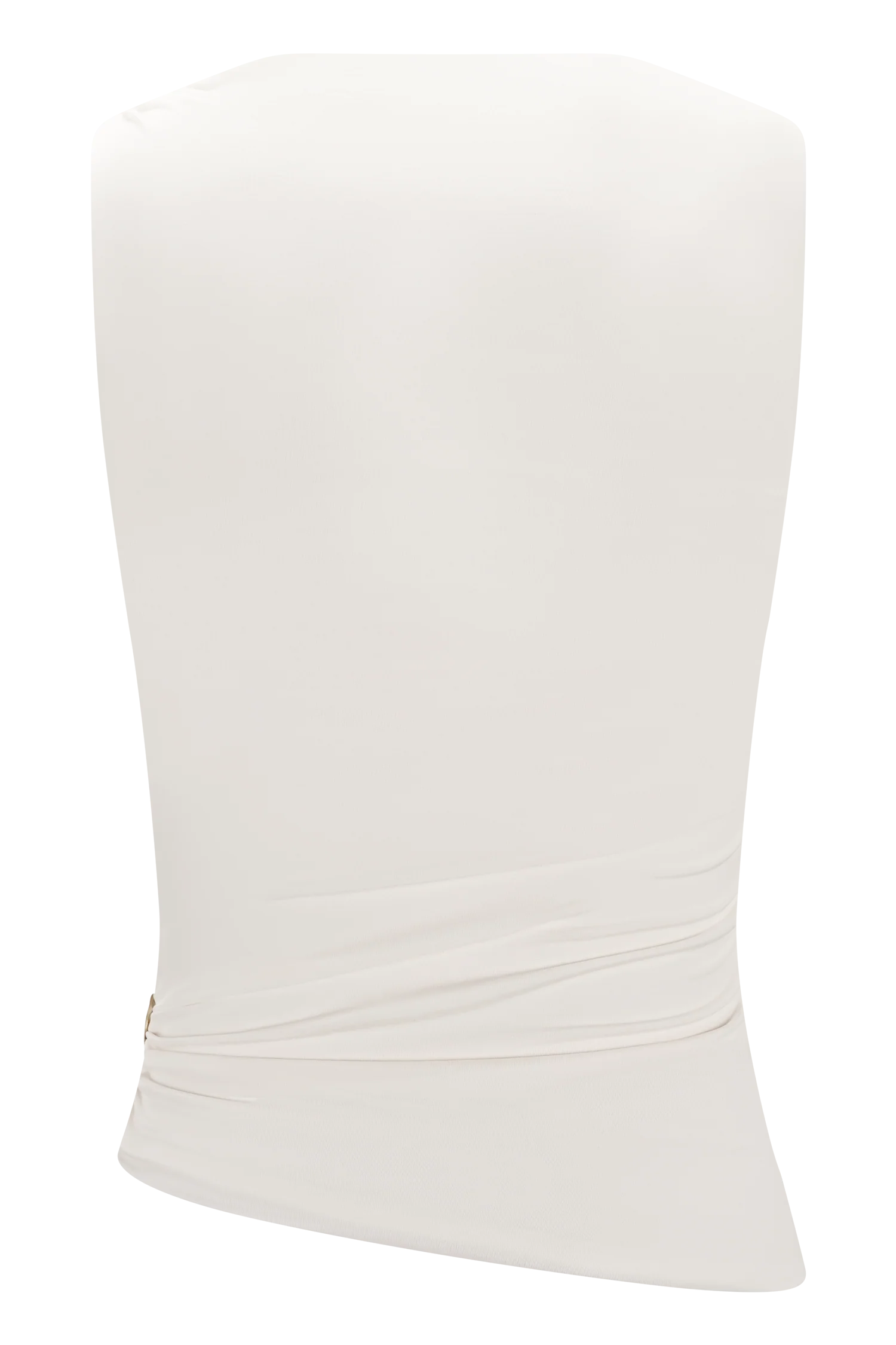 Amia Slinky Sleeveless Top With Hardware - Ivory - Image 8