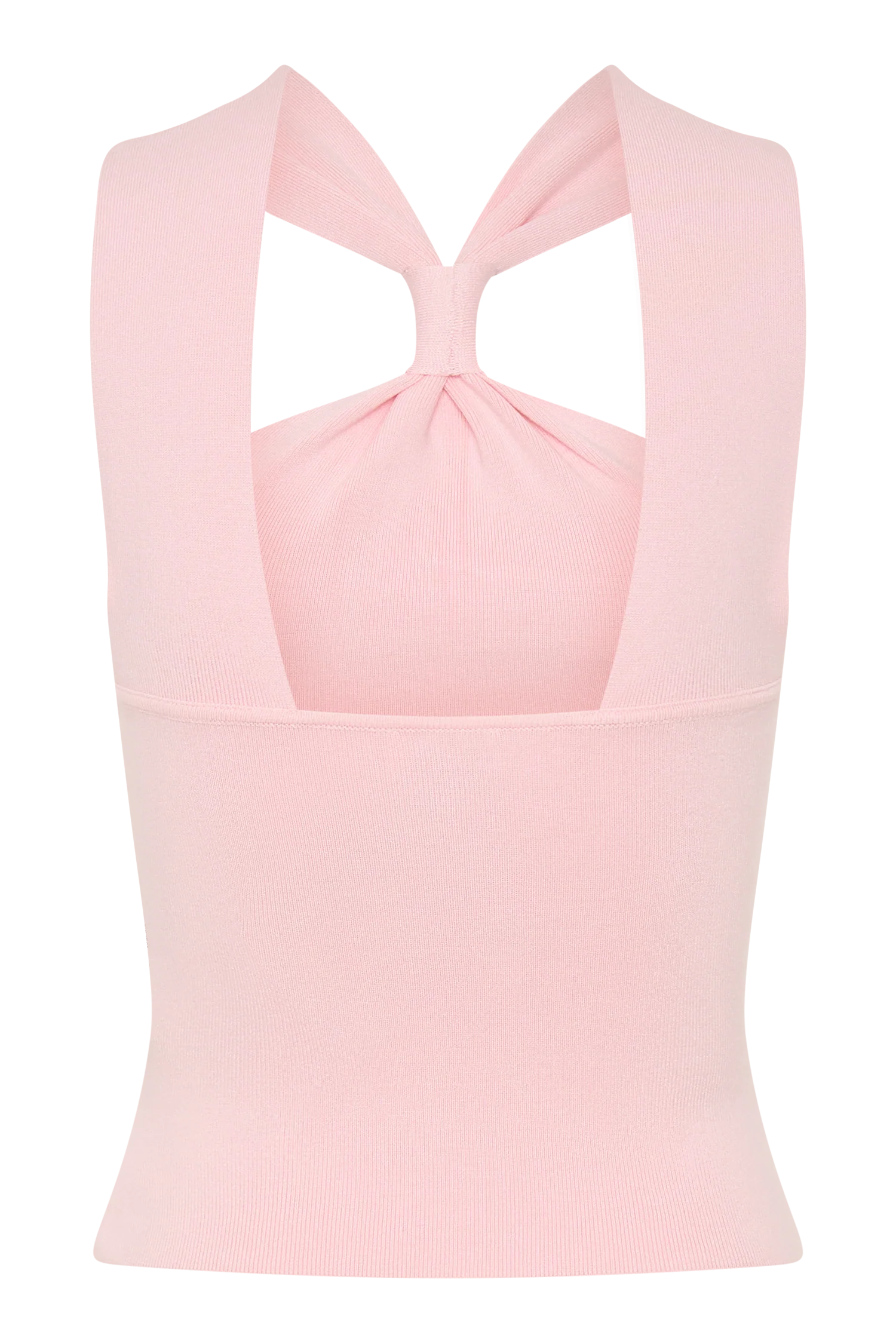 Angelika Twist Front Knit Top - Baby Pink - Image 8