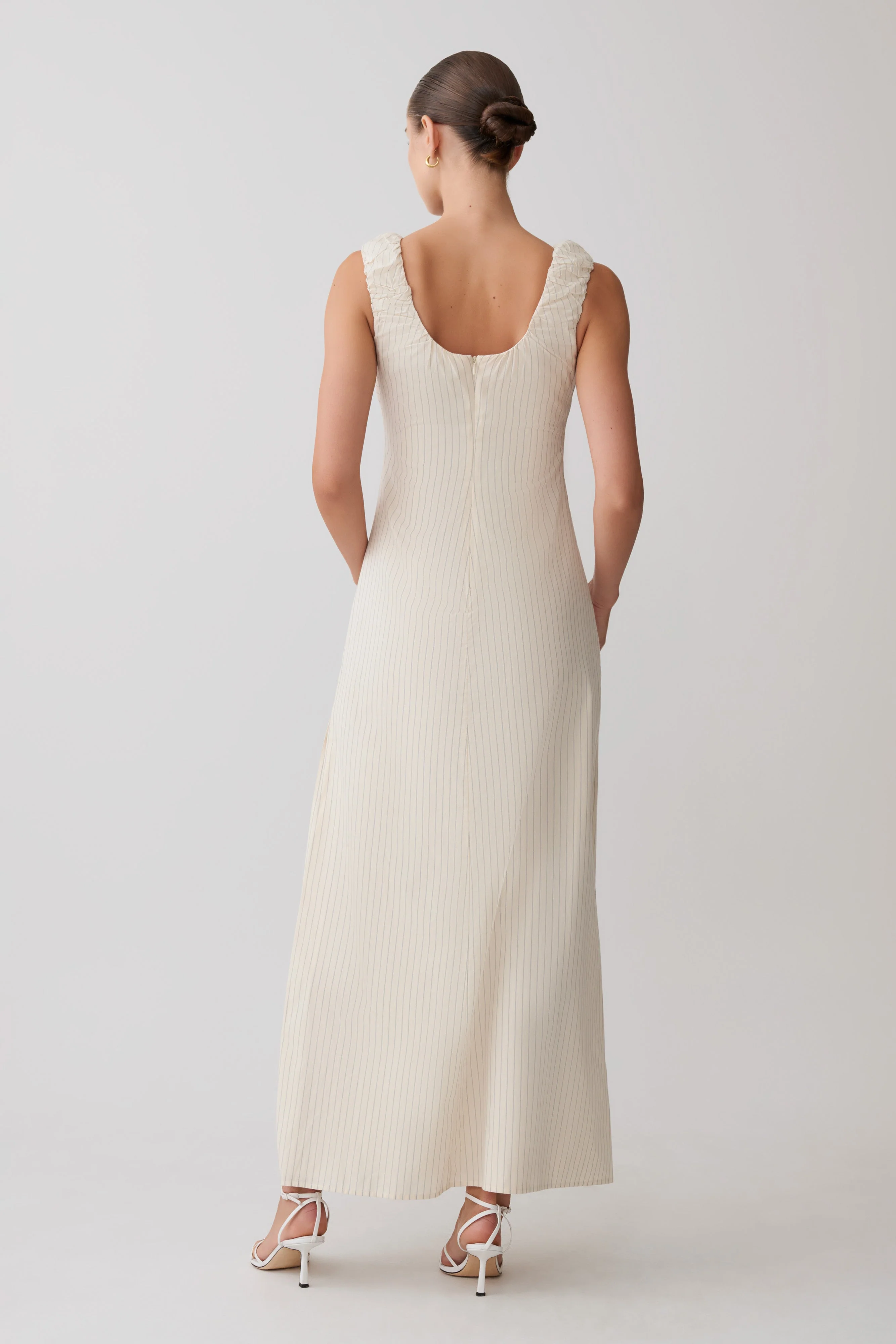 Anisa Scoop Neck Maxi Dress - Stripe - Image 2