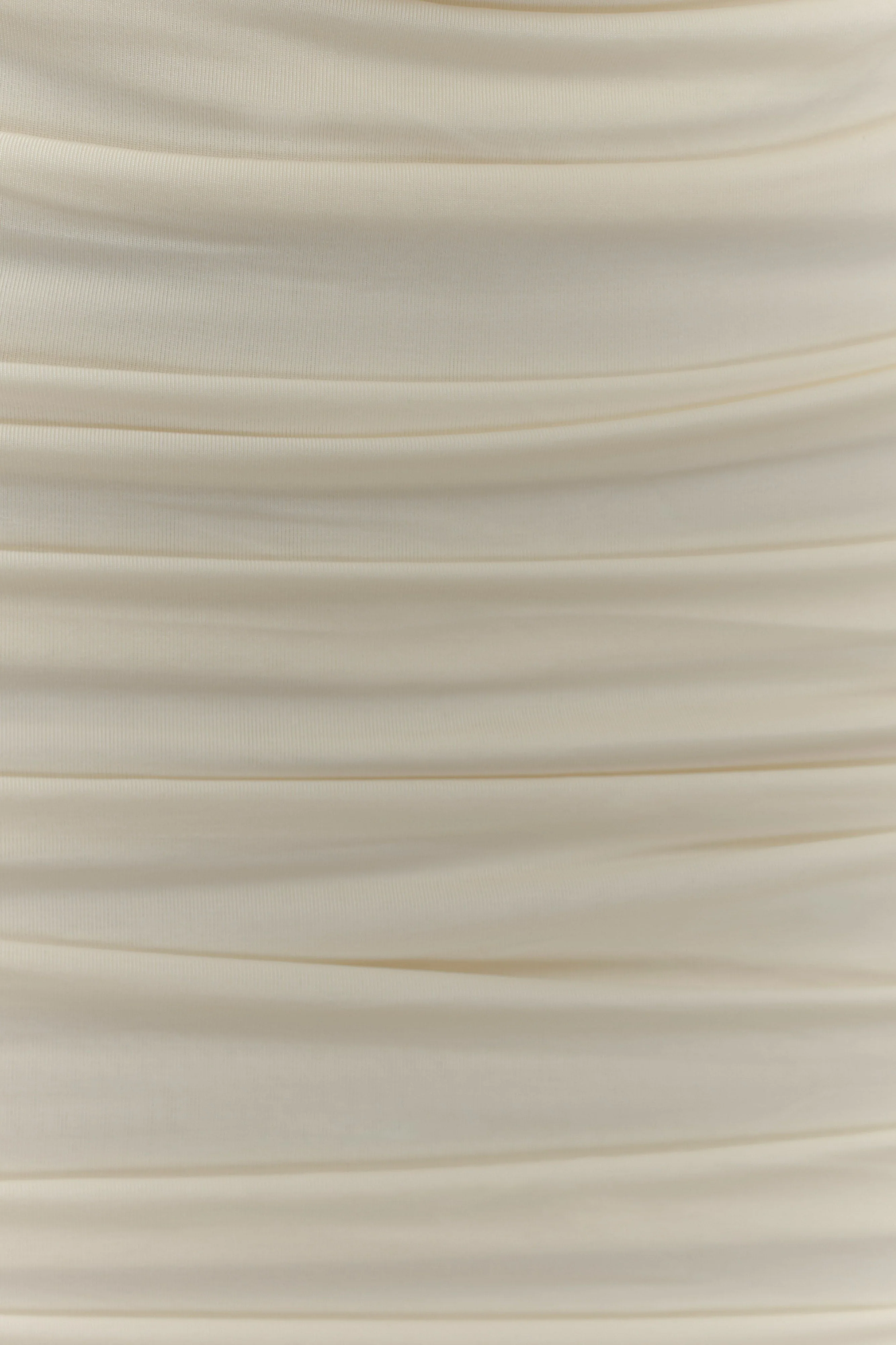 Astraeus Beaded Cowl Mini Dress - Ivory - Image 8