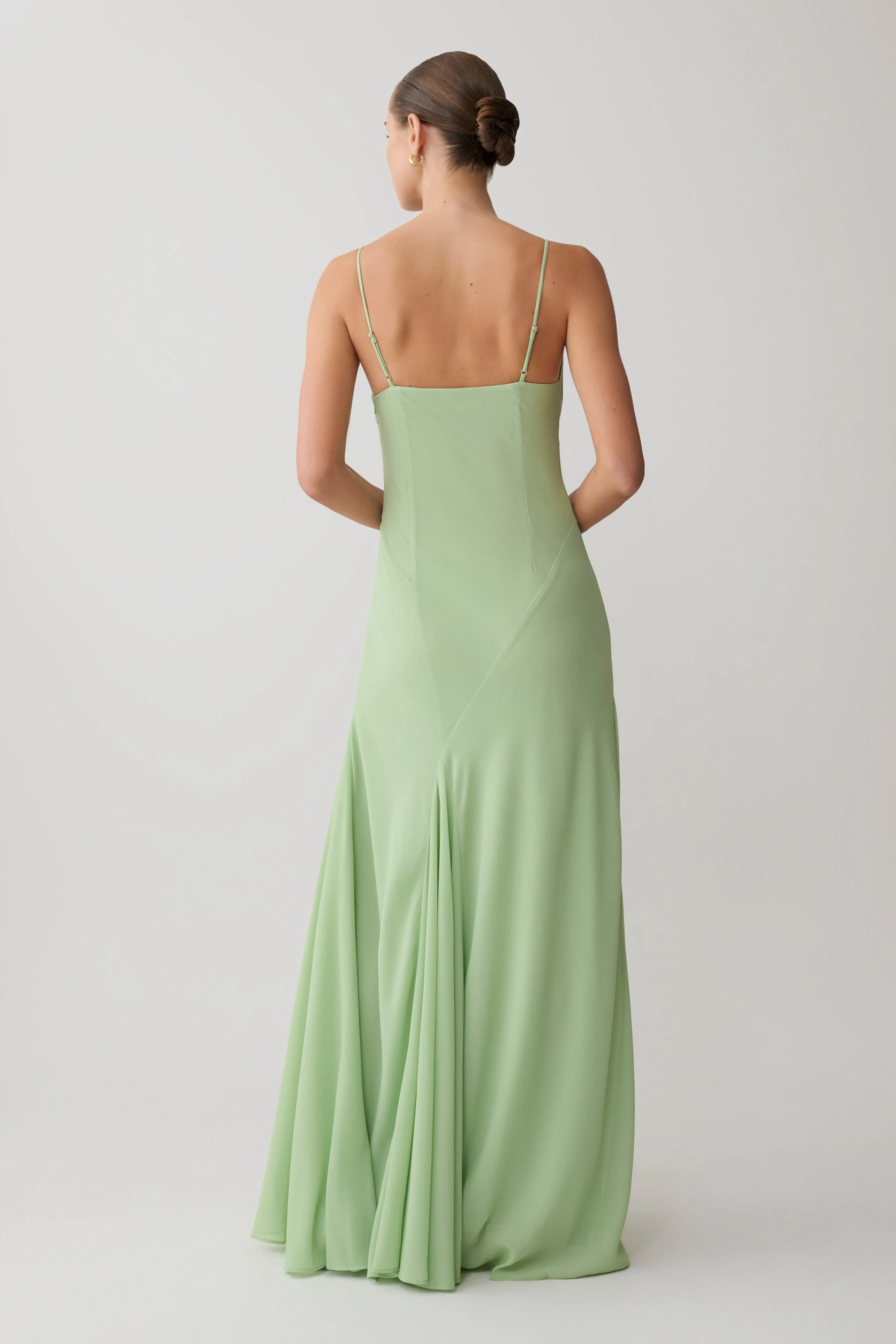 Aurelia Chiffon Maxi Dress - Sage - Image 2