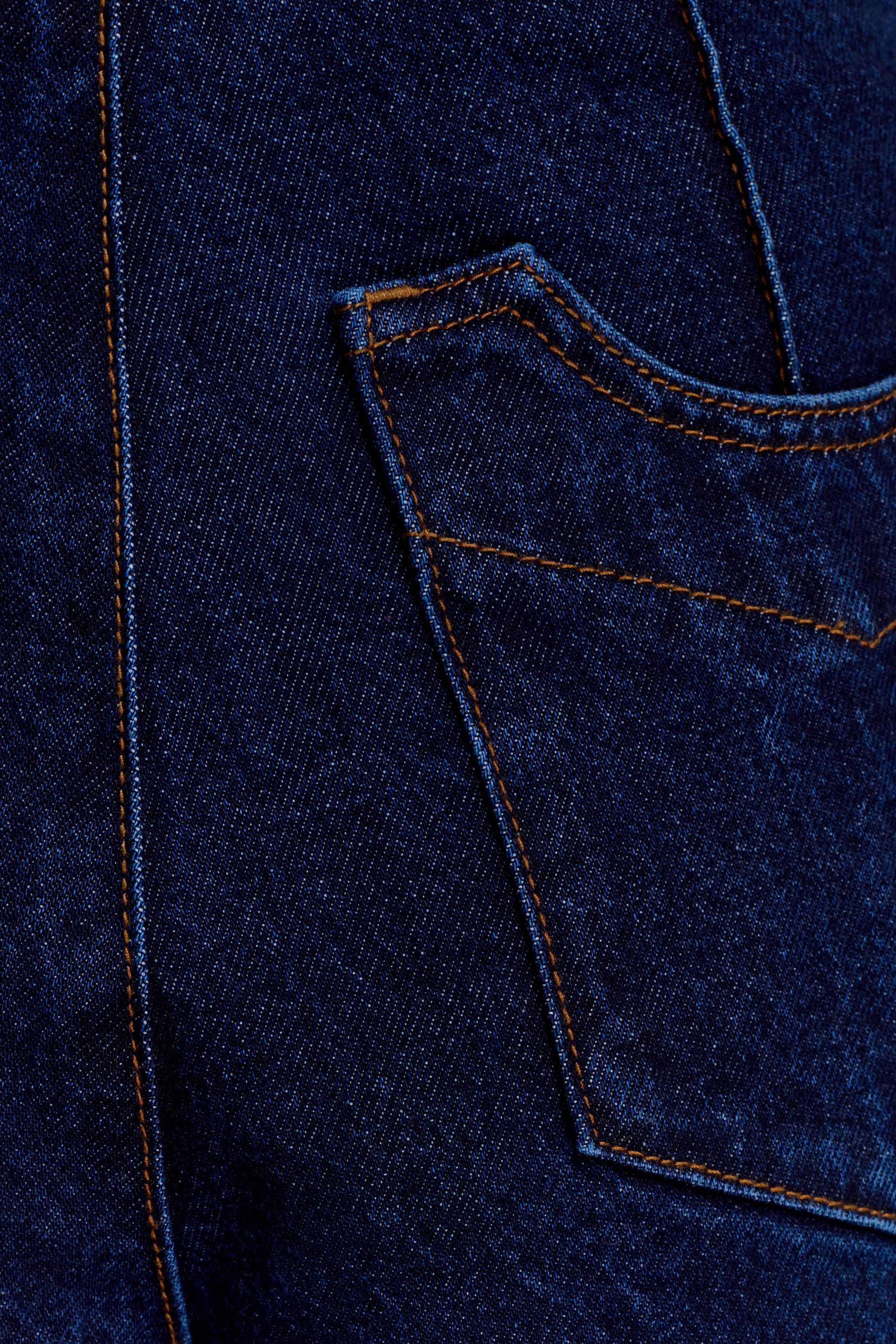 Beatrix High Rise Denim Jeans - Indigo Blue - Image 9