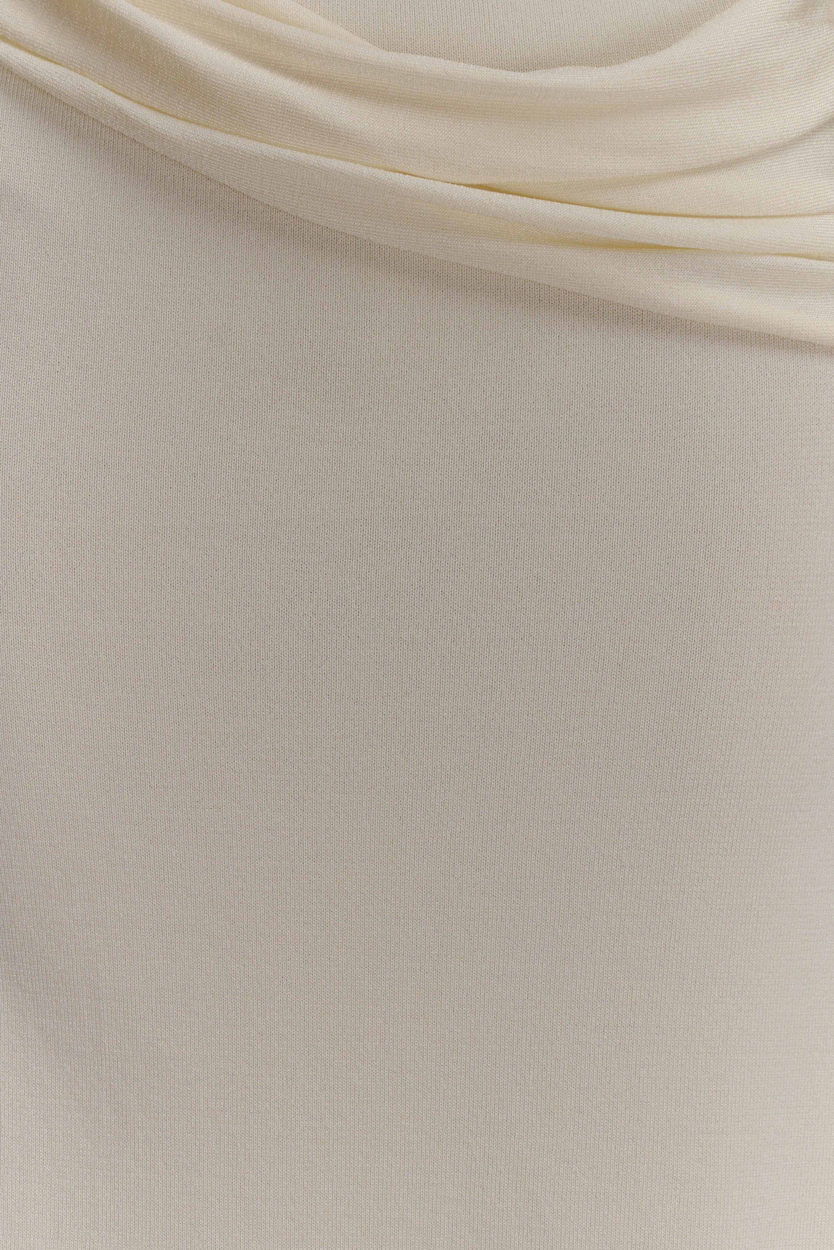 Bowie Low Rise Knit Maxi Skirt - Ivory - Image 5