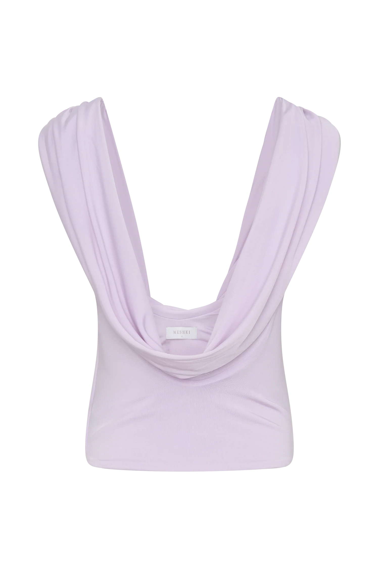 Bridget Slinky Cowl Back Top - Dusty Lilac - Image 8