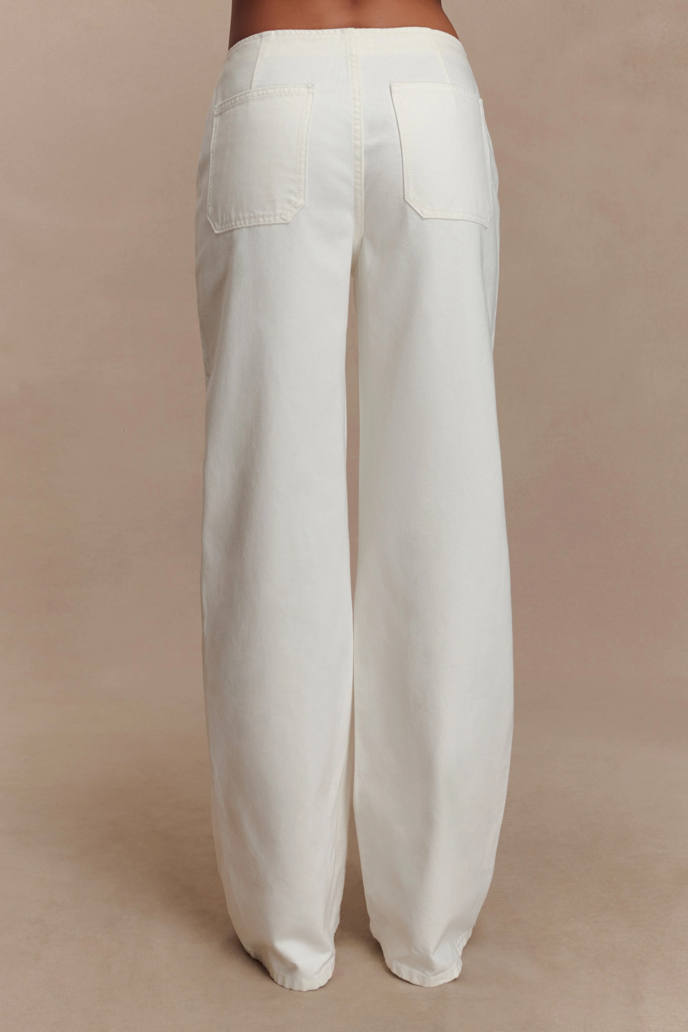Caitlin Mid Rise Denim Jeans - White - Image 2