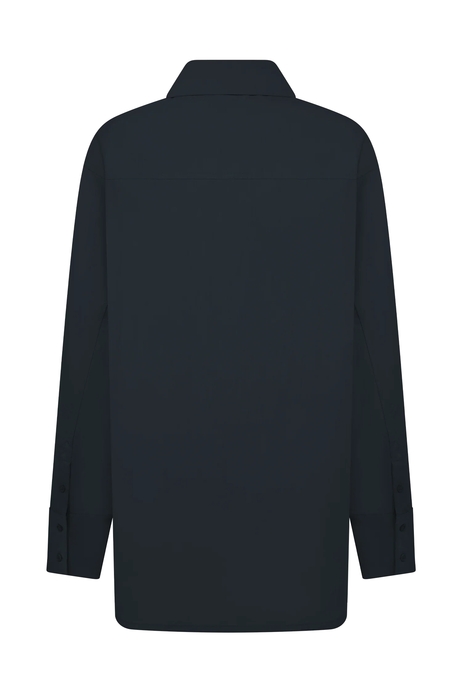 Campbell Cotton Oversized Shirt - Navy - Image 9