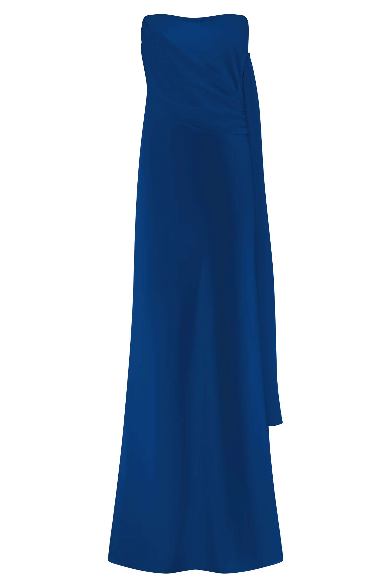 Carah Satin And Chiffon Maxi Dress - Cobalt - Image 7
