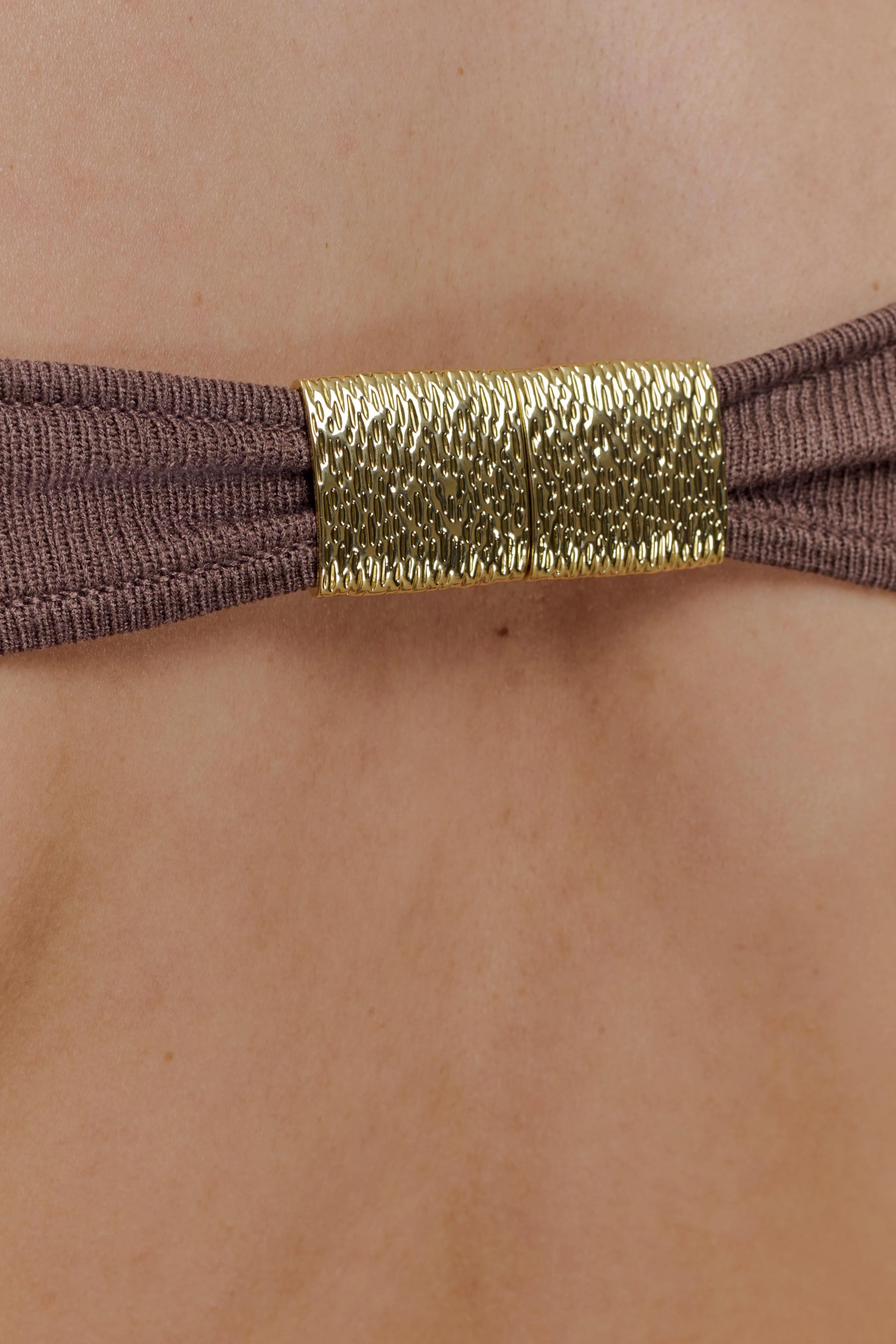 Carley Off Shoulder Knit Top - Cacao Brown - Image 7