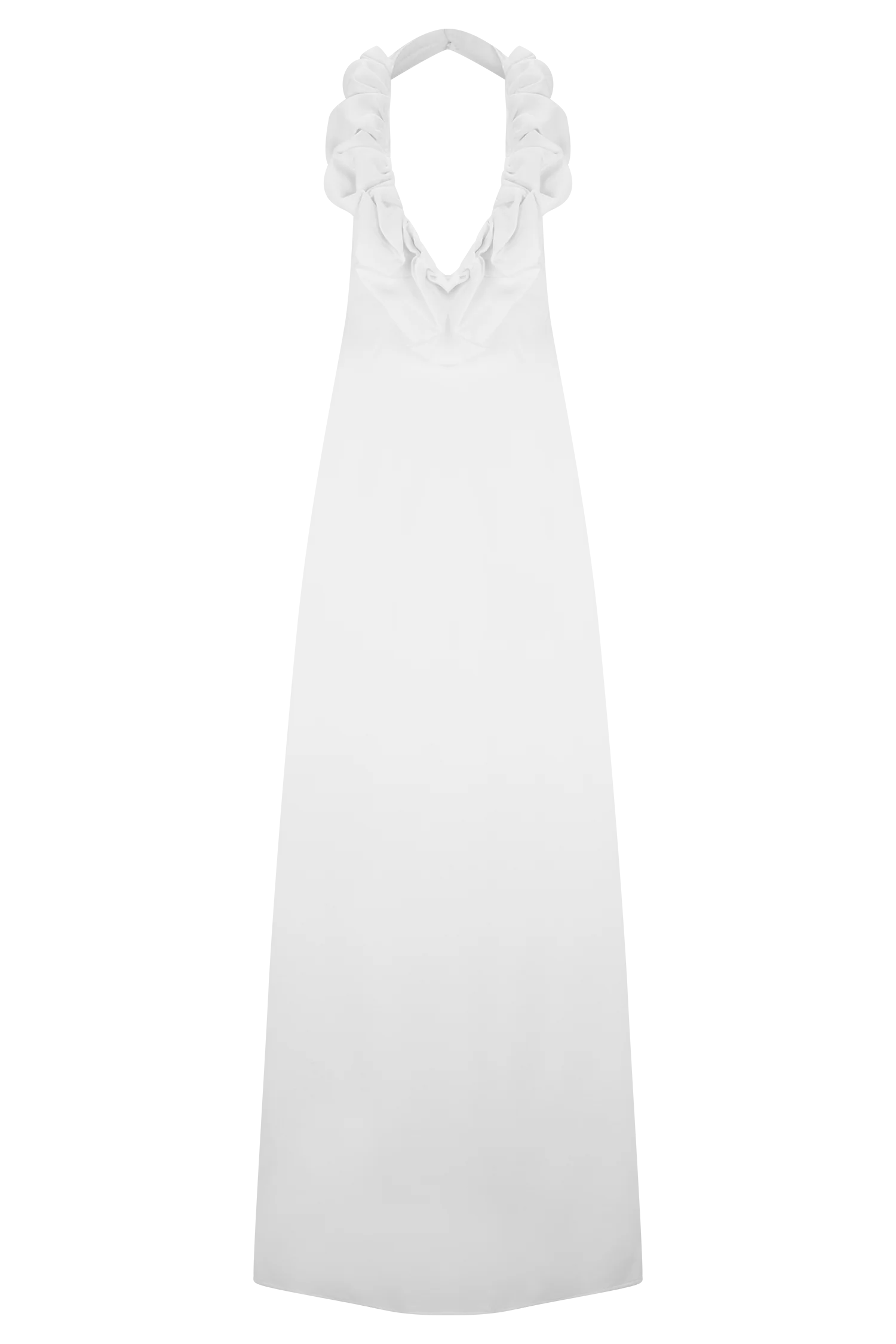 Carolyn Linen Bubble Maxi Dress - White - Image 8