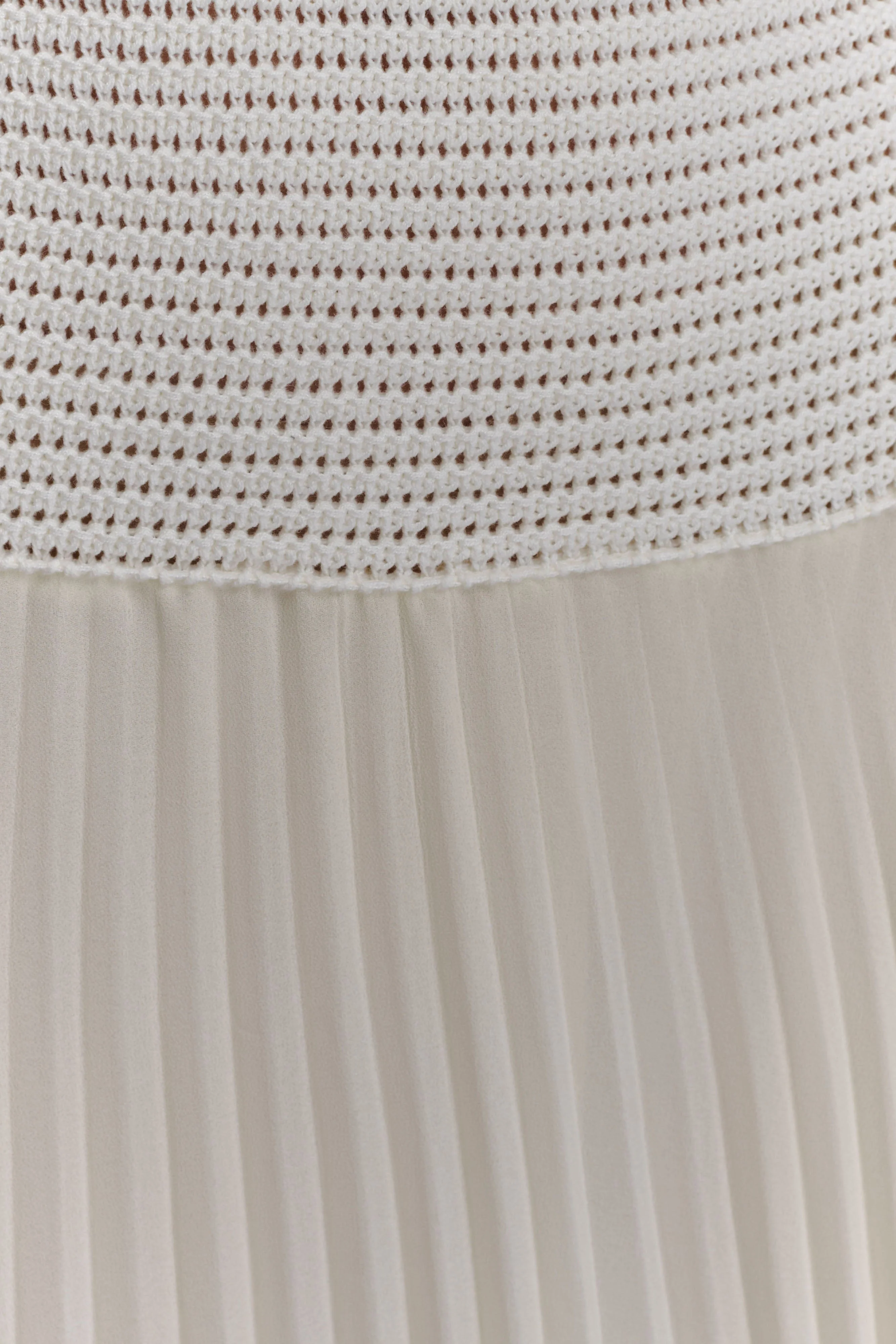 Catherine Crochet Pearl Maxi Dress - White - Image 5
