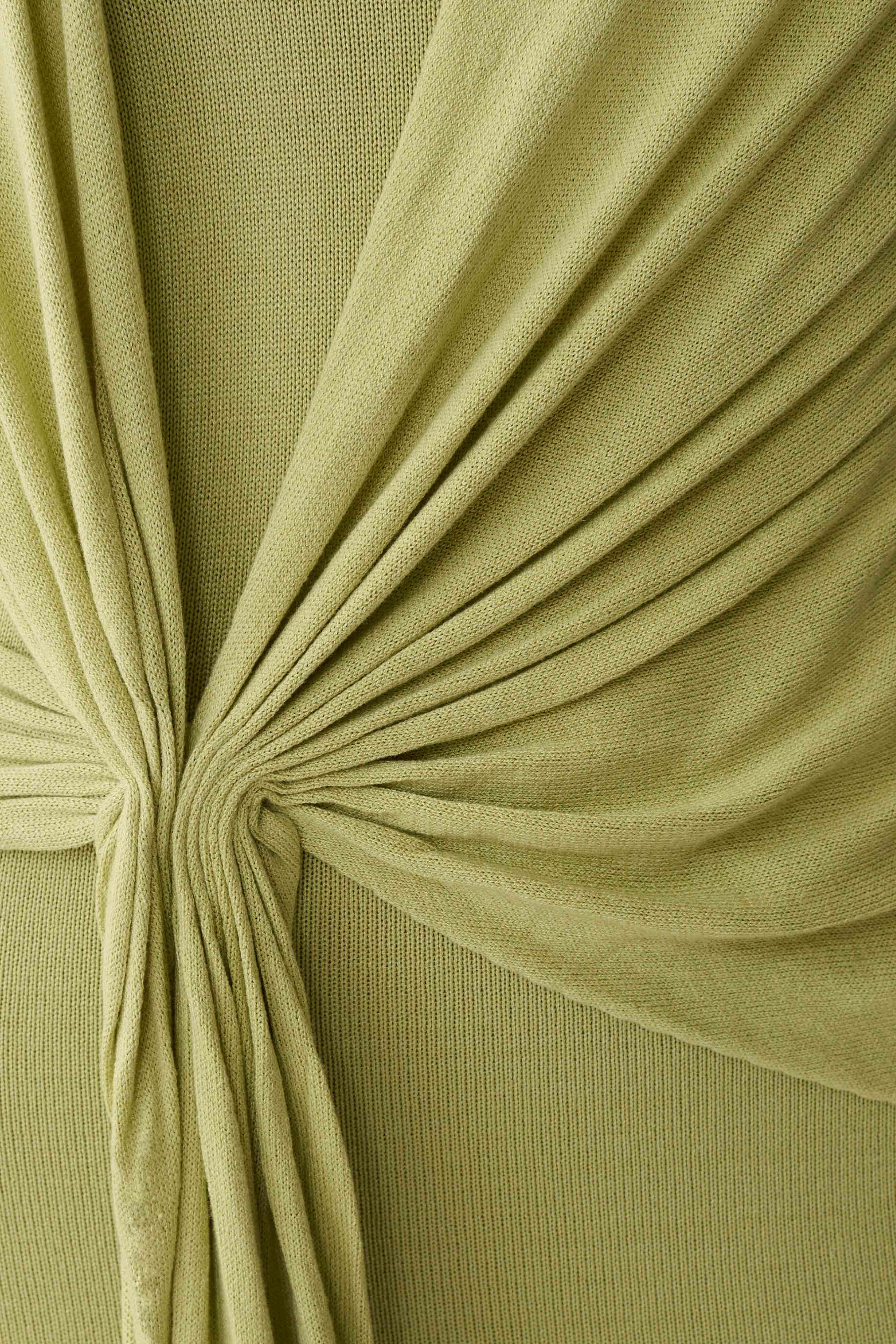 Cindylou Halter Knit Maxi Dress - Light Olive - Image 6