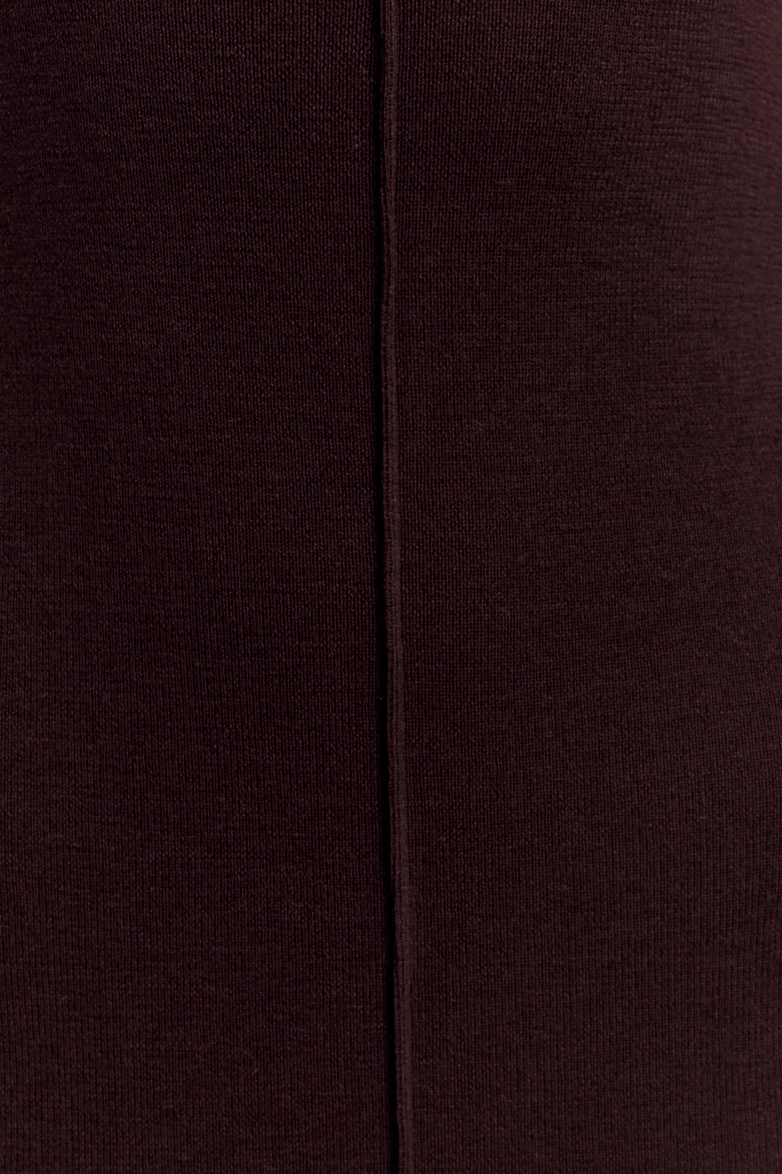 Cleona Merino Wool Ribbed Long Sleeve Maxi Dress - Deep Chocolate - Image 7