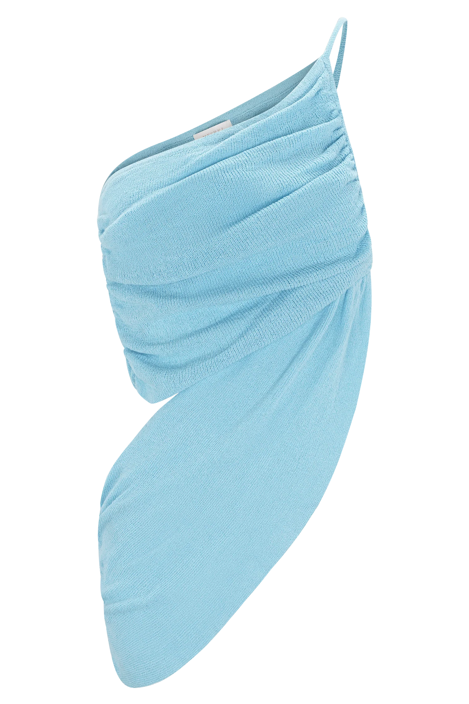 Corah Drape Knit Top - Cyan Blue - Image 7