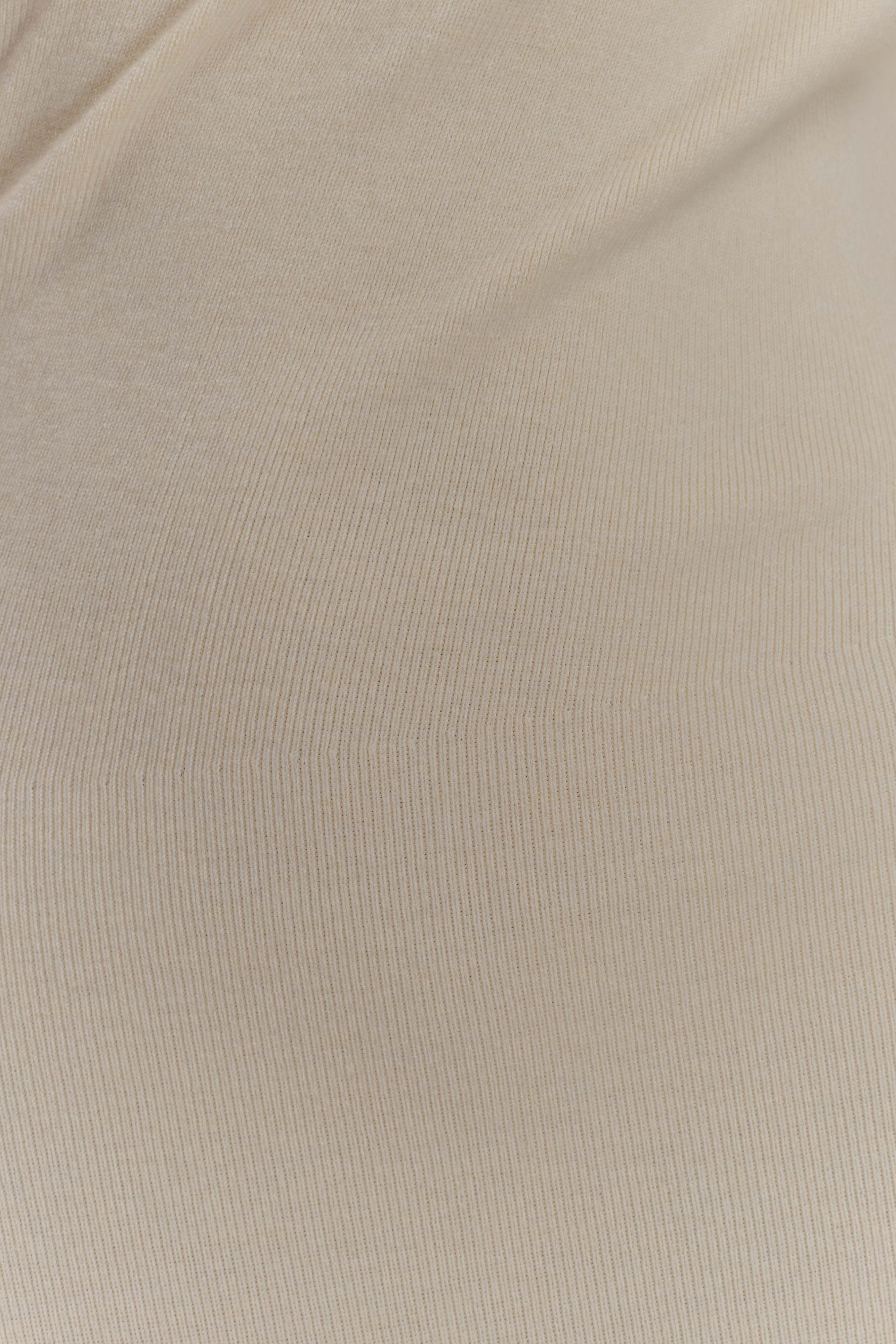 Culver Draped Twist Knit Midi Dress - Cream - Image 7