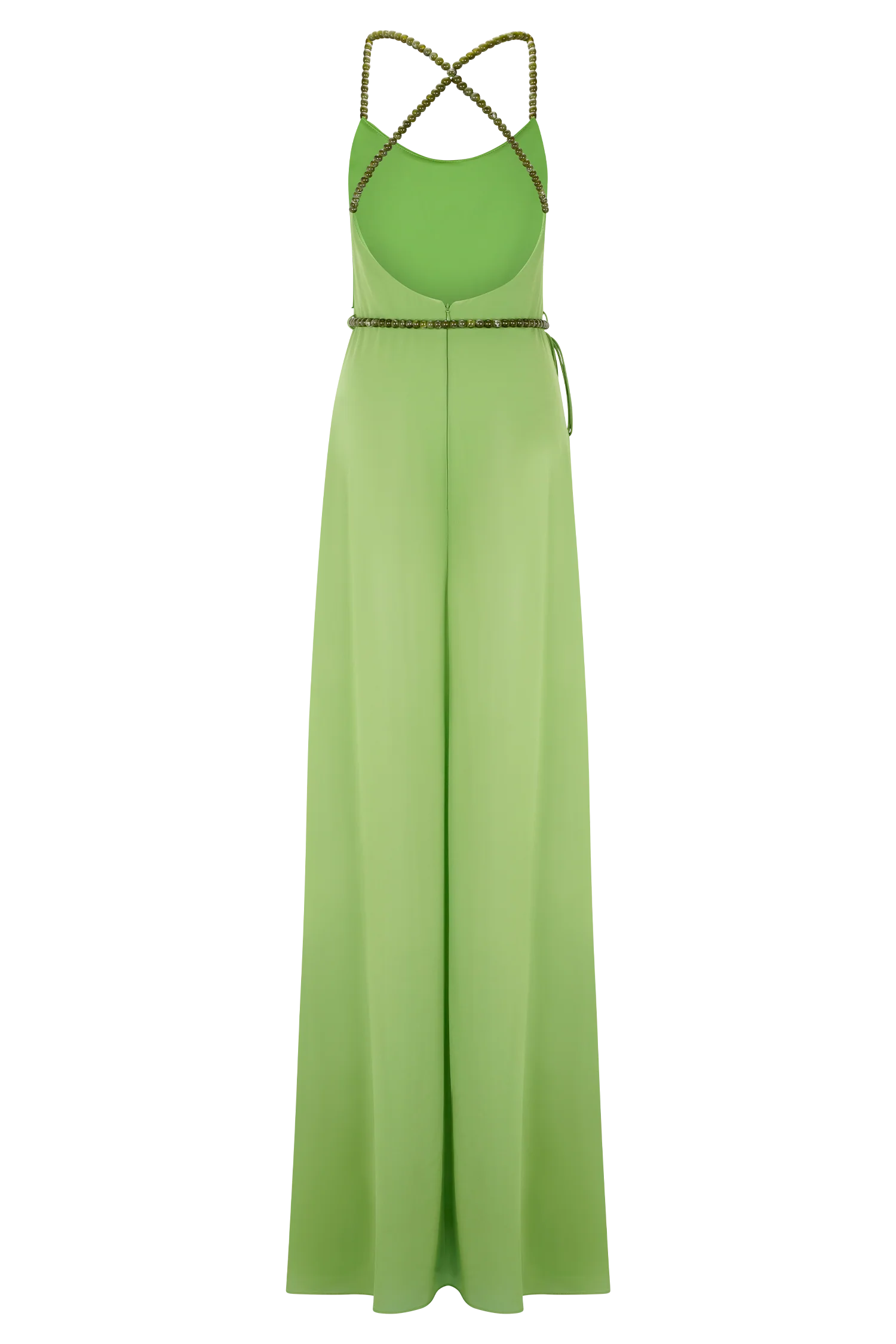 Elaine Chiffon Beaded Maxi Dress - Green - Image 6