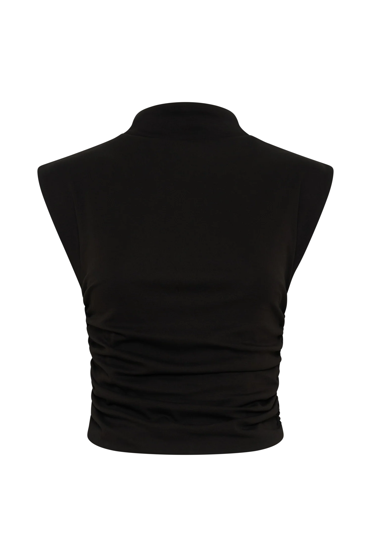 Ellia High Neck Sleeveless Top - Black - Image 6