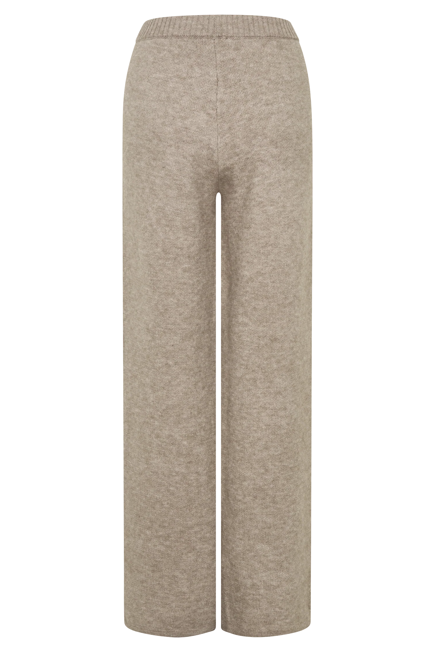 Evan Knit Wide Leg Pants - Beige Marle - Image 8