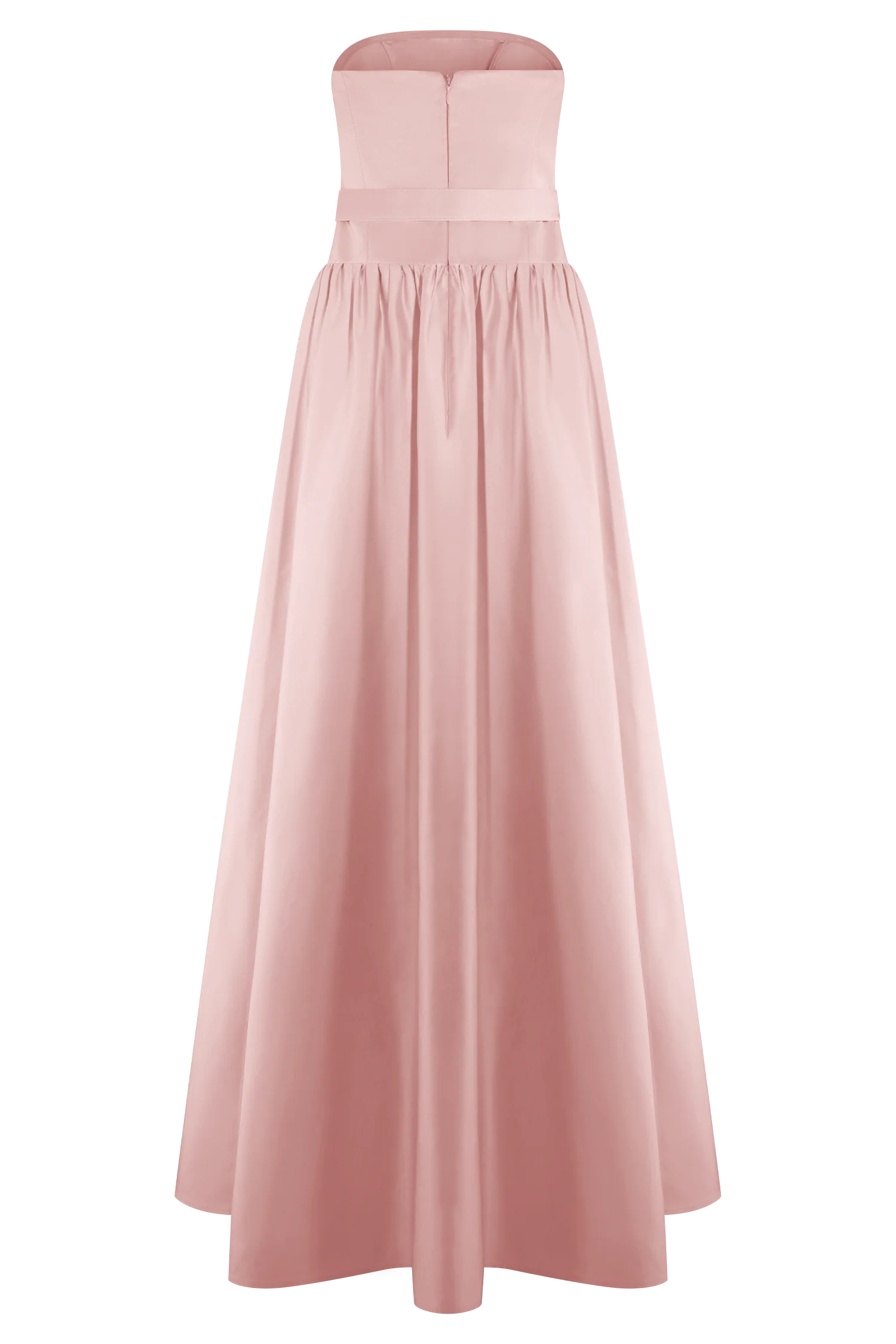 Florence Strapless Belted Maxi Dress - Baby Pink - Image 8