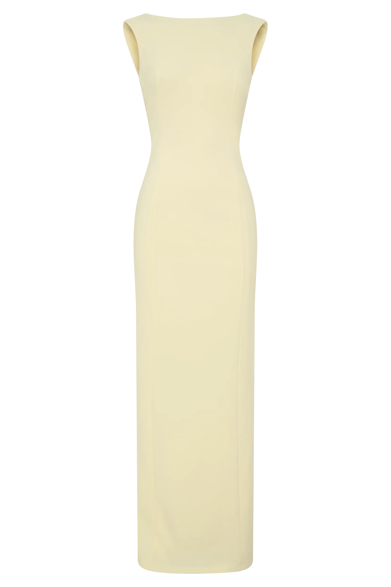 Galilea Crepe Draped Maxi Dress - Lemon - Image 11