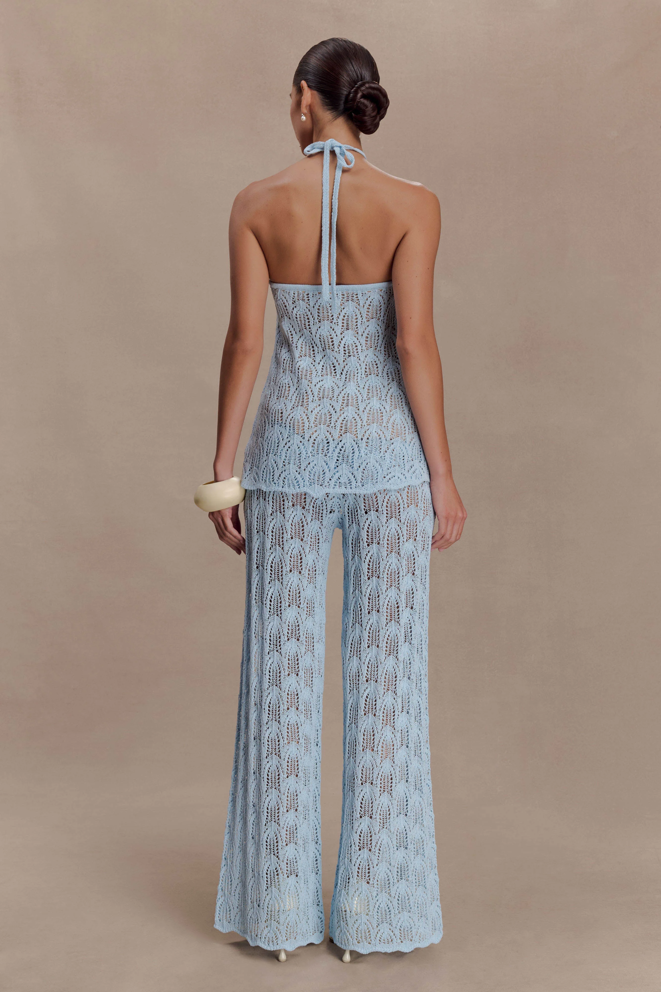 Glinda Crochet Pants - Light Blue - Image 2