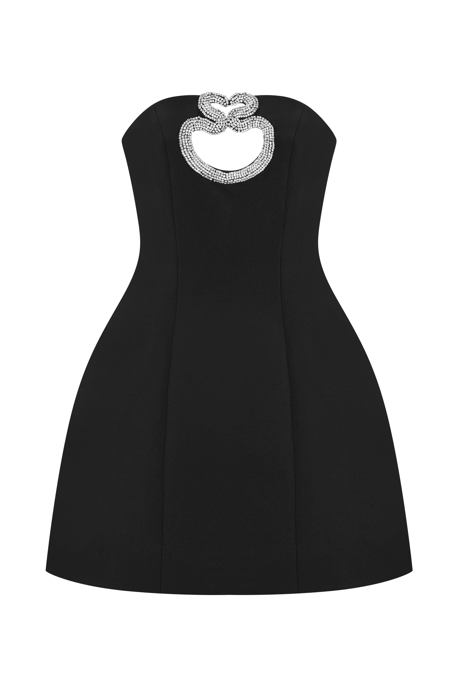 Hilda Embellished Strapless Mini Dress - Black - Image 11