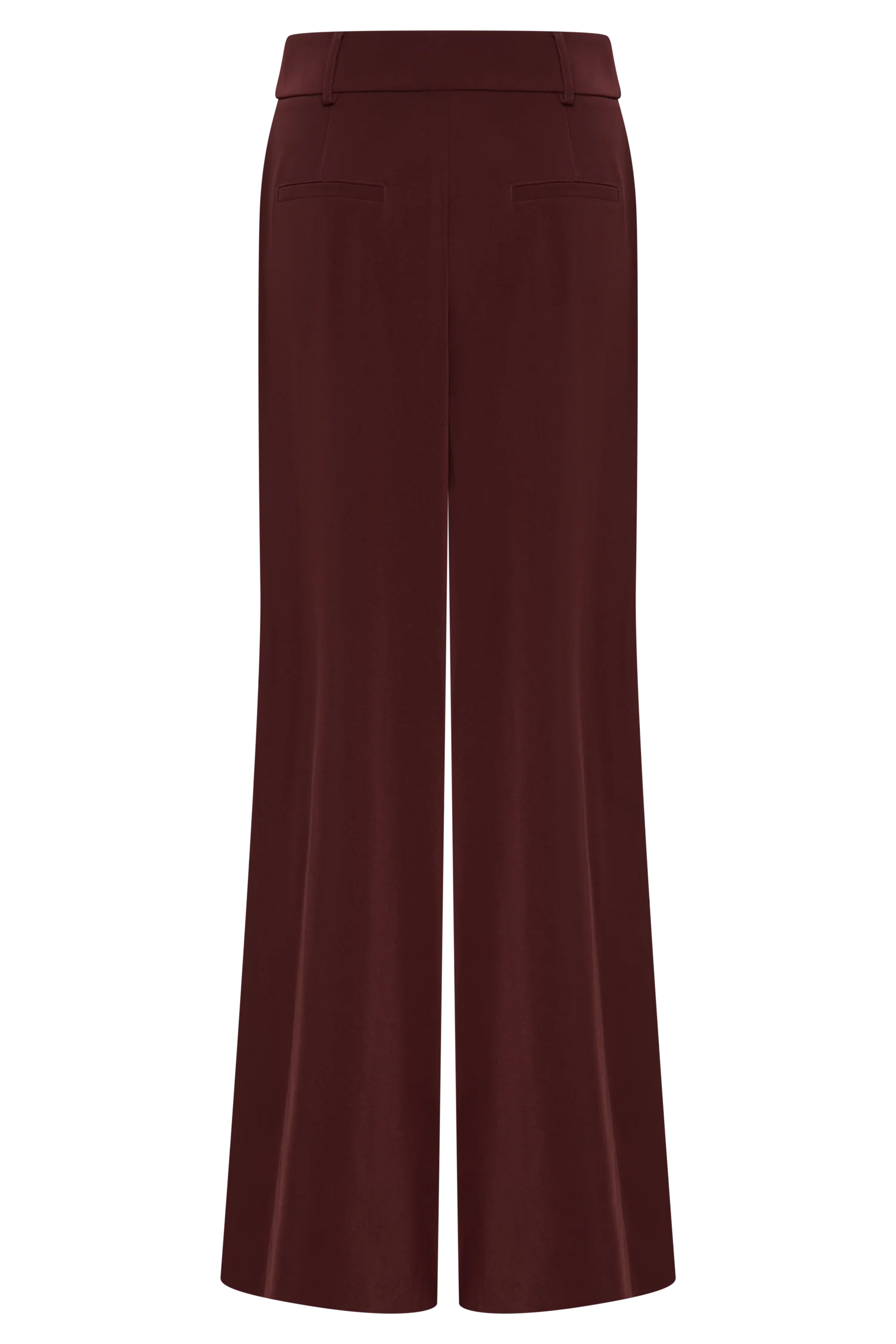 Jacqueline Pleated Wide Leg Pants - Mahogany - Image 10