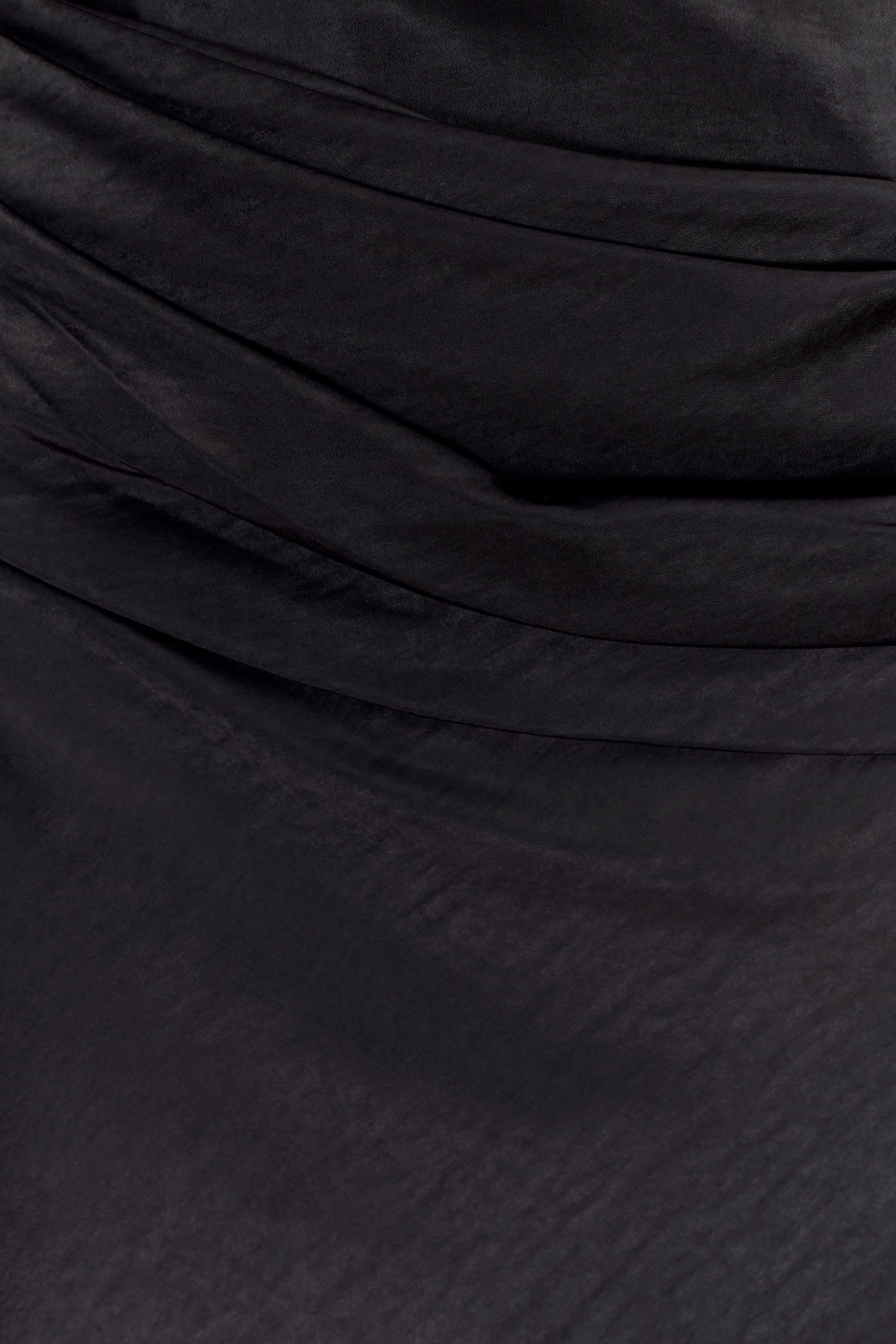 Jasmine Strapless Satin Maxi Dress - Black - Image 4