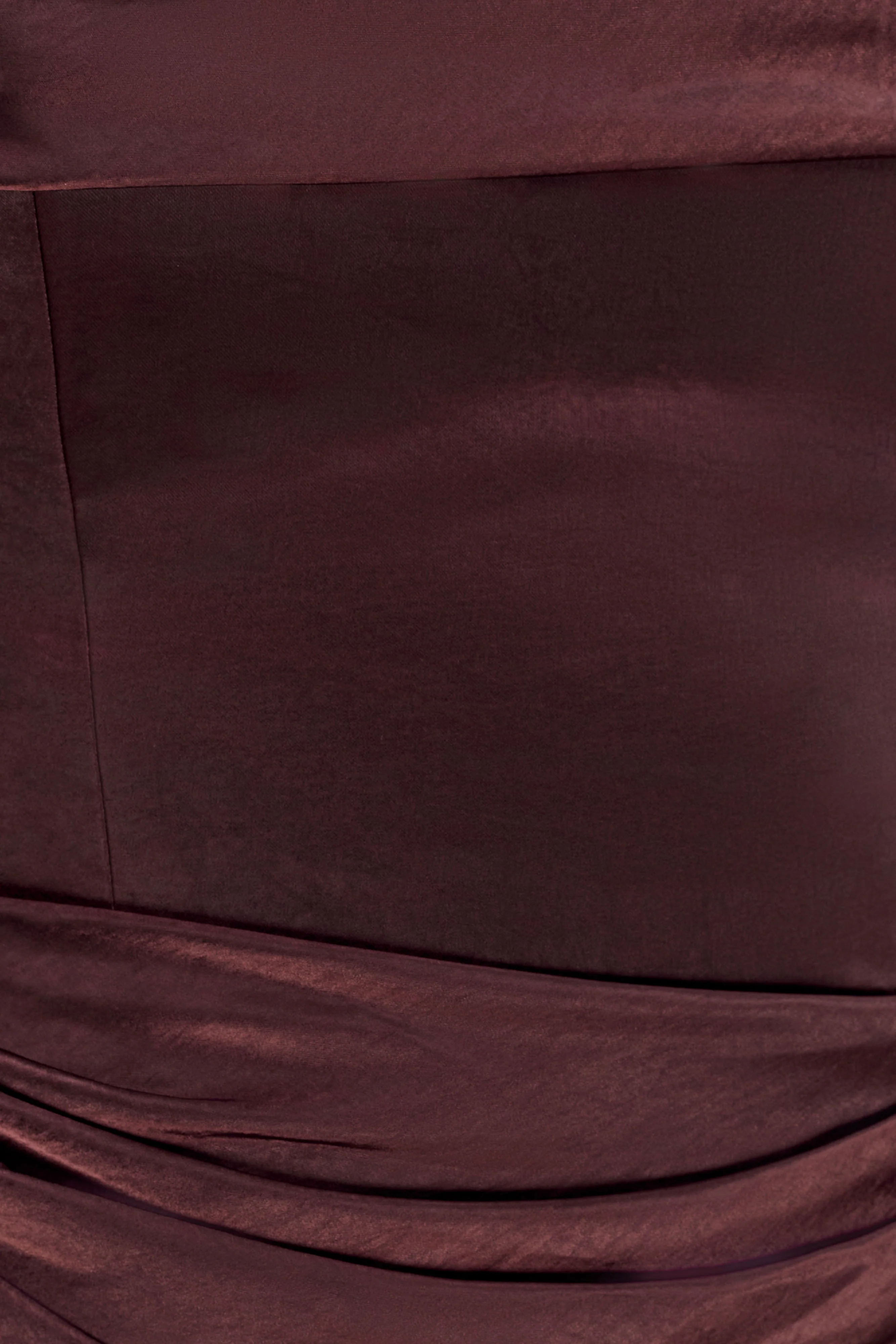 Jasmine Strapless Satin Maxi Dress - Dark Chocolate - Image 6