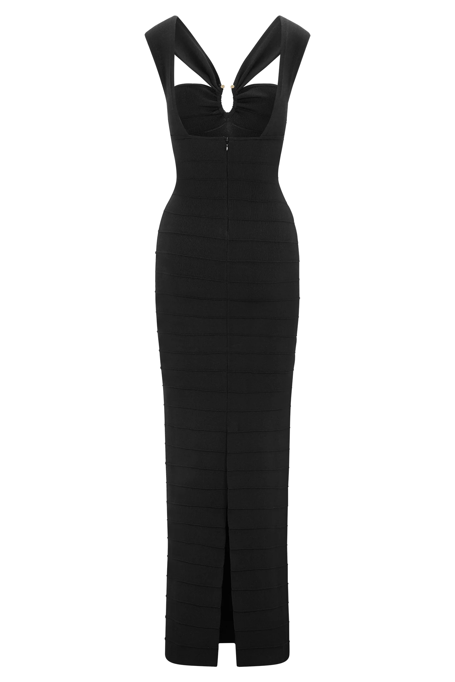 Jaylen Bandage Knit Maxi Dress - Black - Image 8
