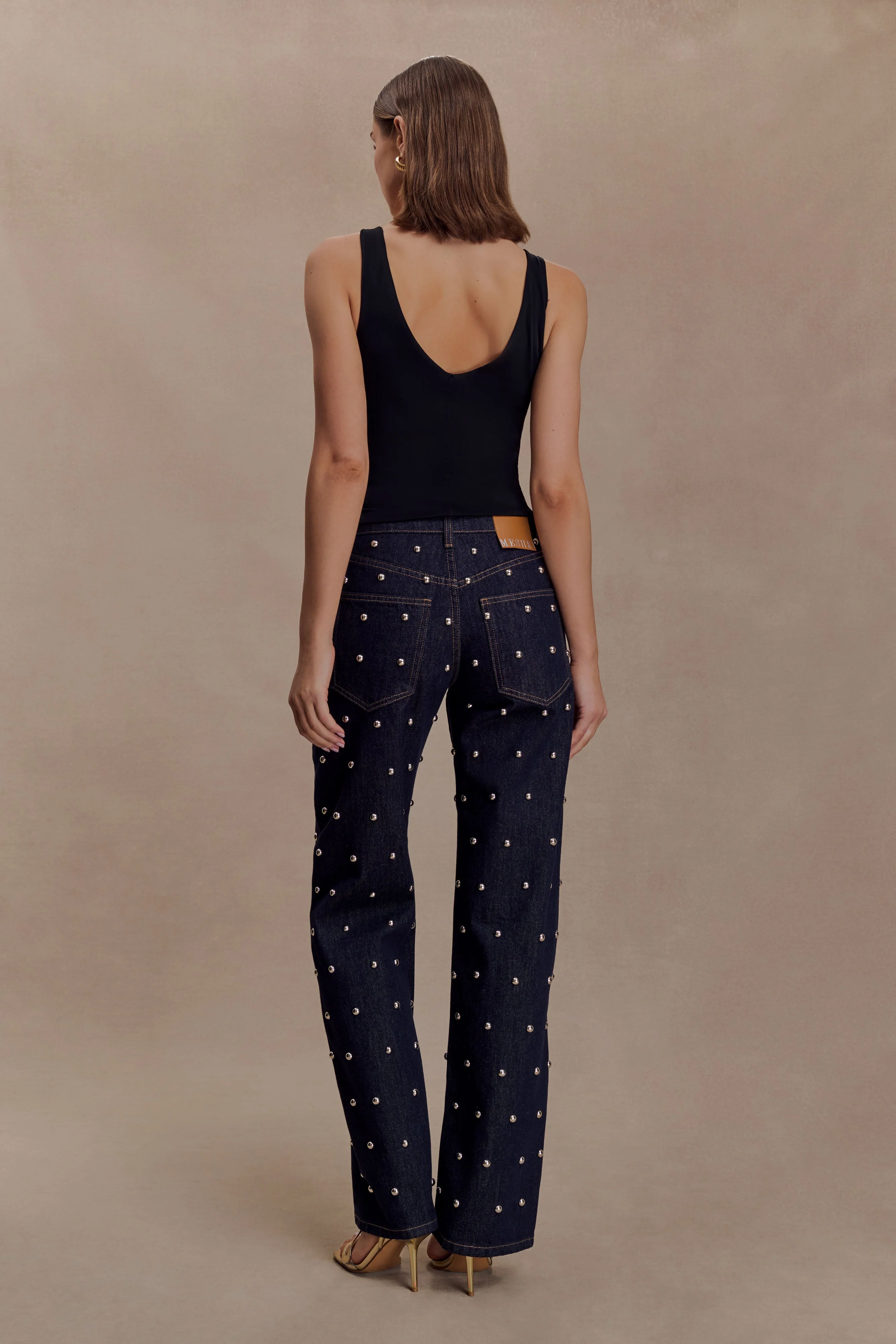 Spencer Slinky Top with Hardware - Black - Image 5