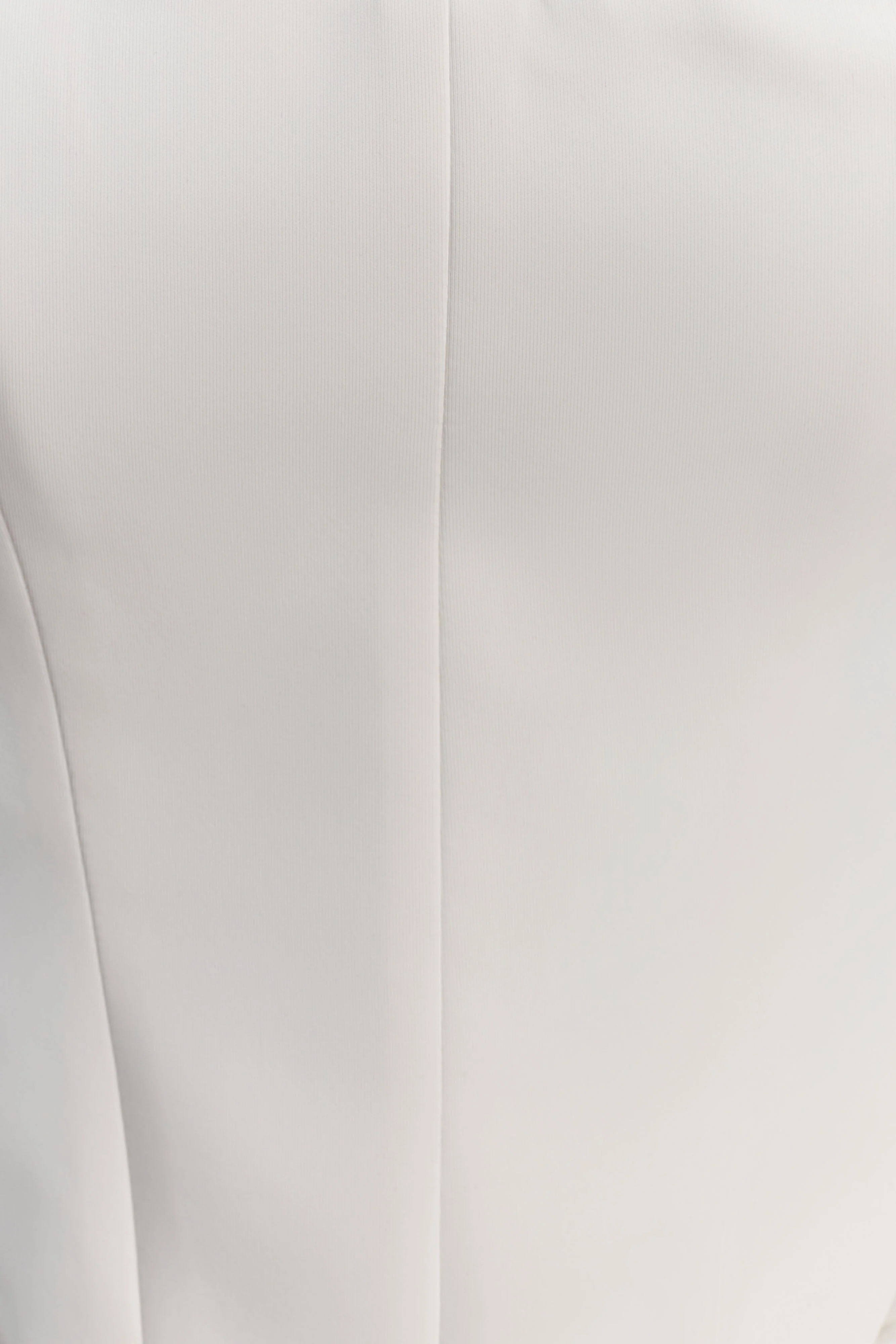 Karina Strapless Scuba Corset - White - Image 7