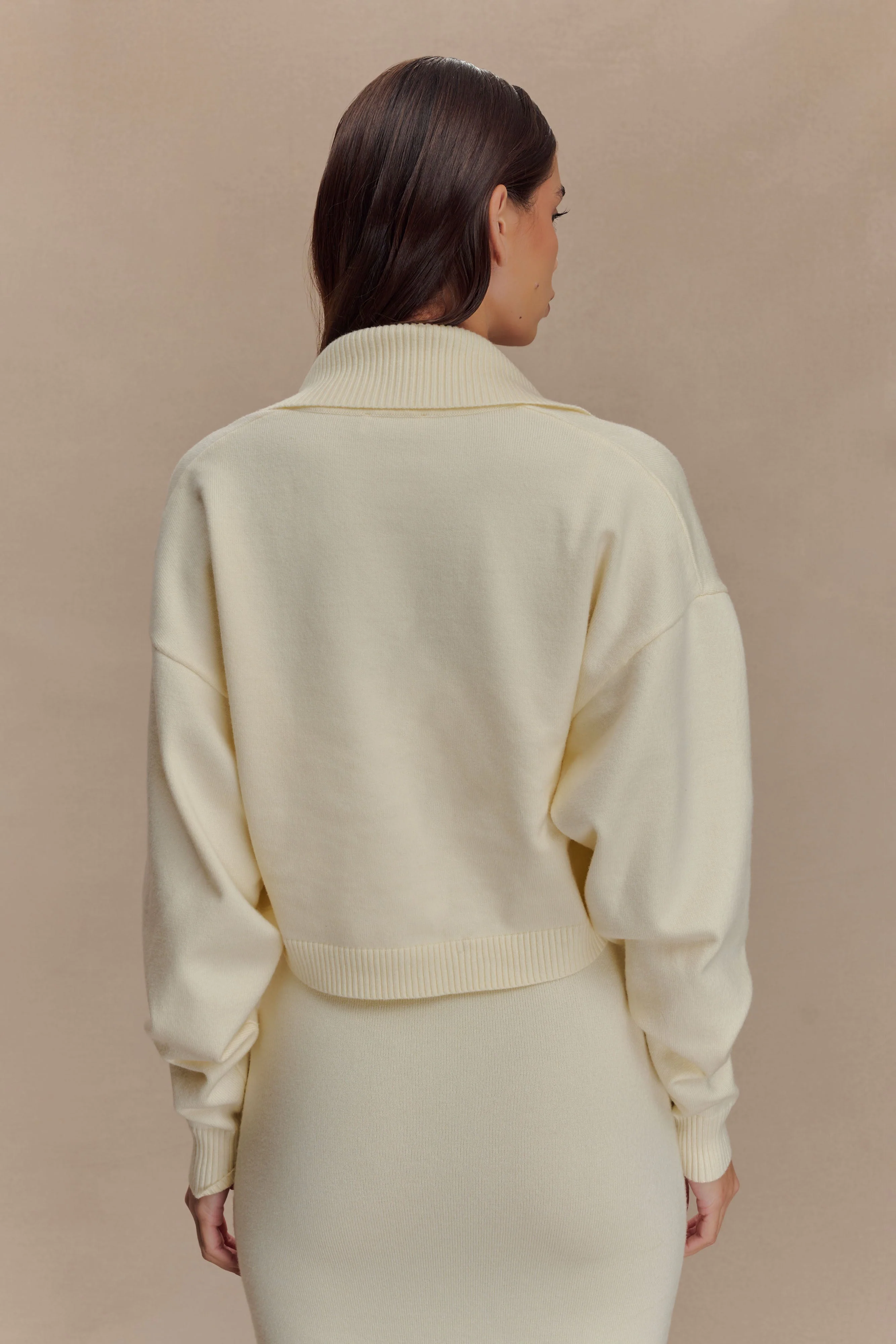 Kingston Knit Maxi Dress - Ivory - Image 9