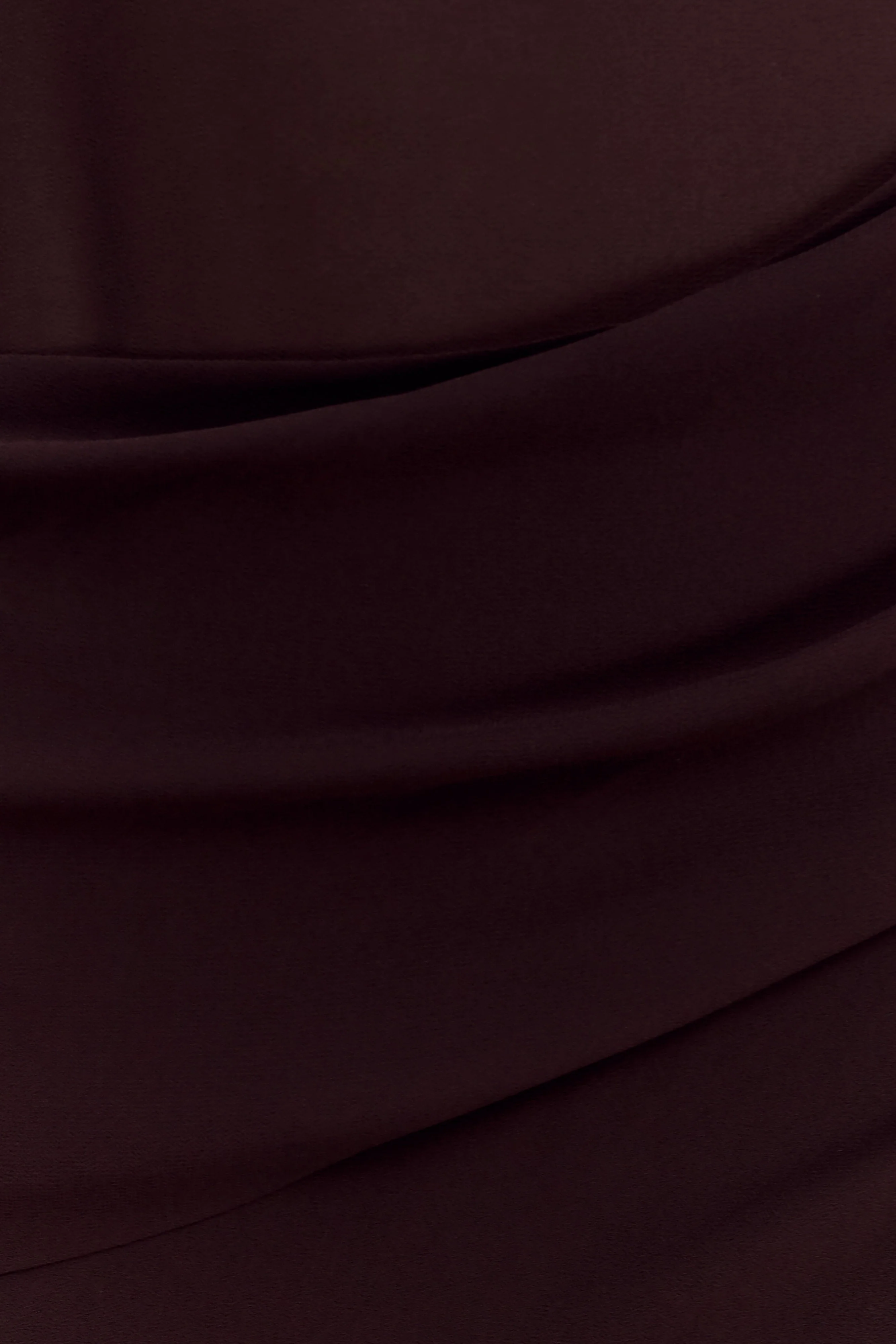 Kirsten Off Shoulder Chiffon Maxi Dress - Cacao Brown - Image 4