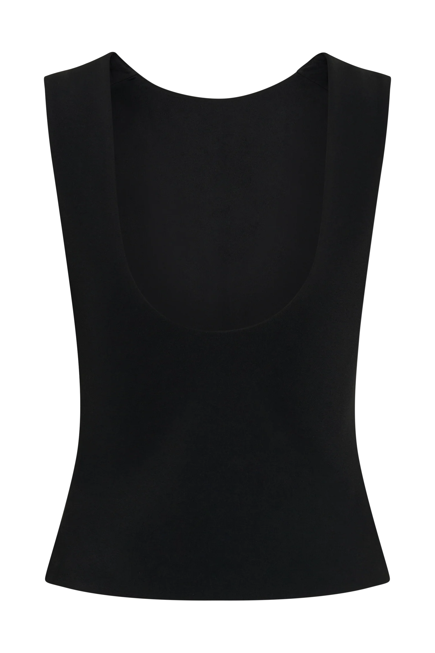 Kyra Open Back Scuba Crepe Top - Black - Image 10