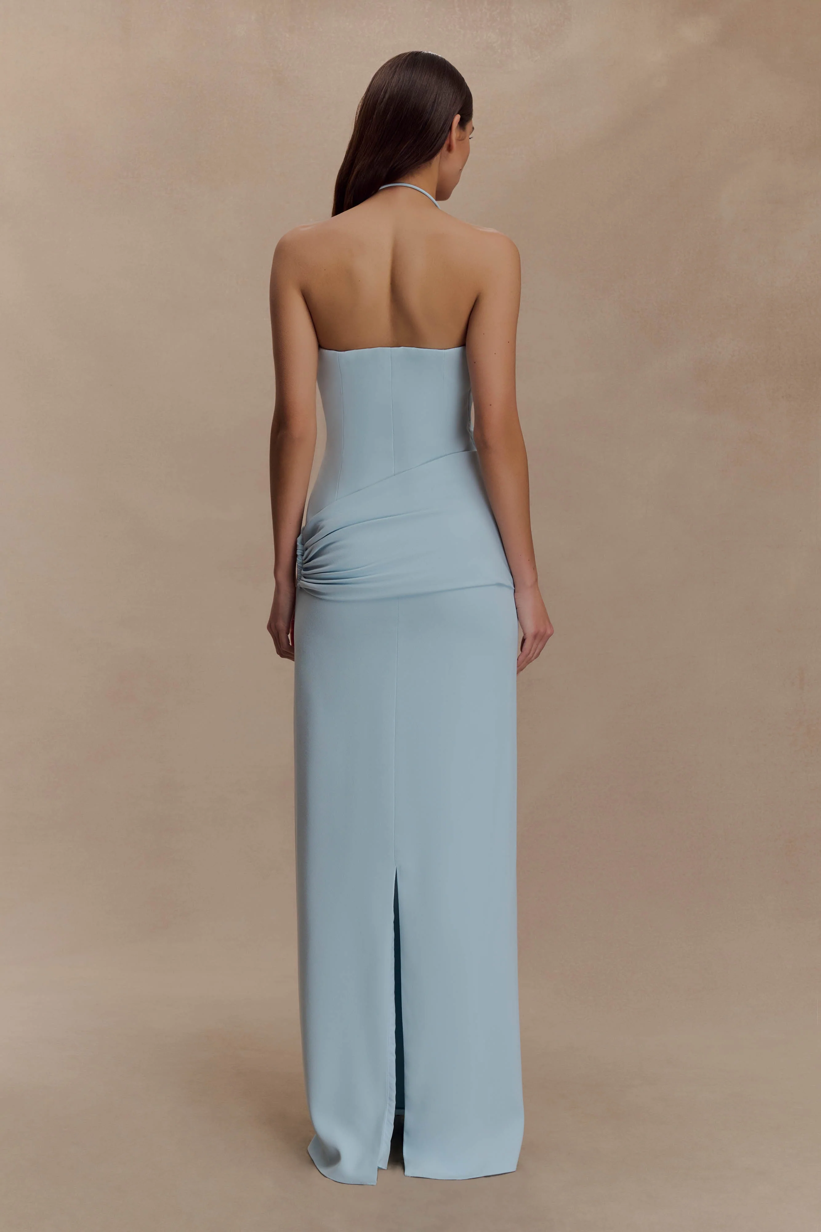 Lalia Teardrop Maxi Dress - Powder Blue - Image 5