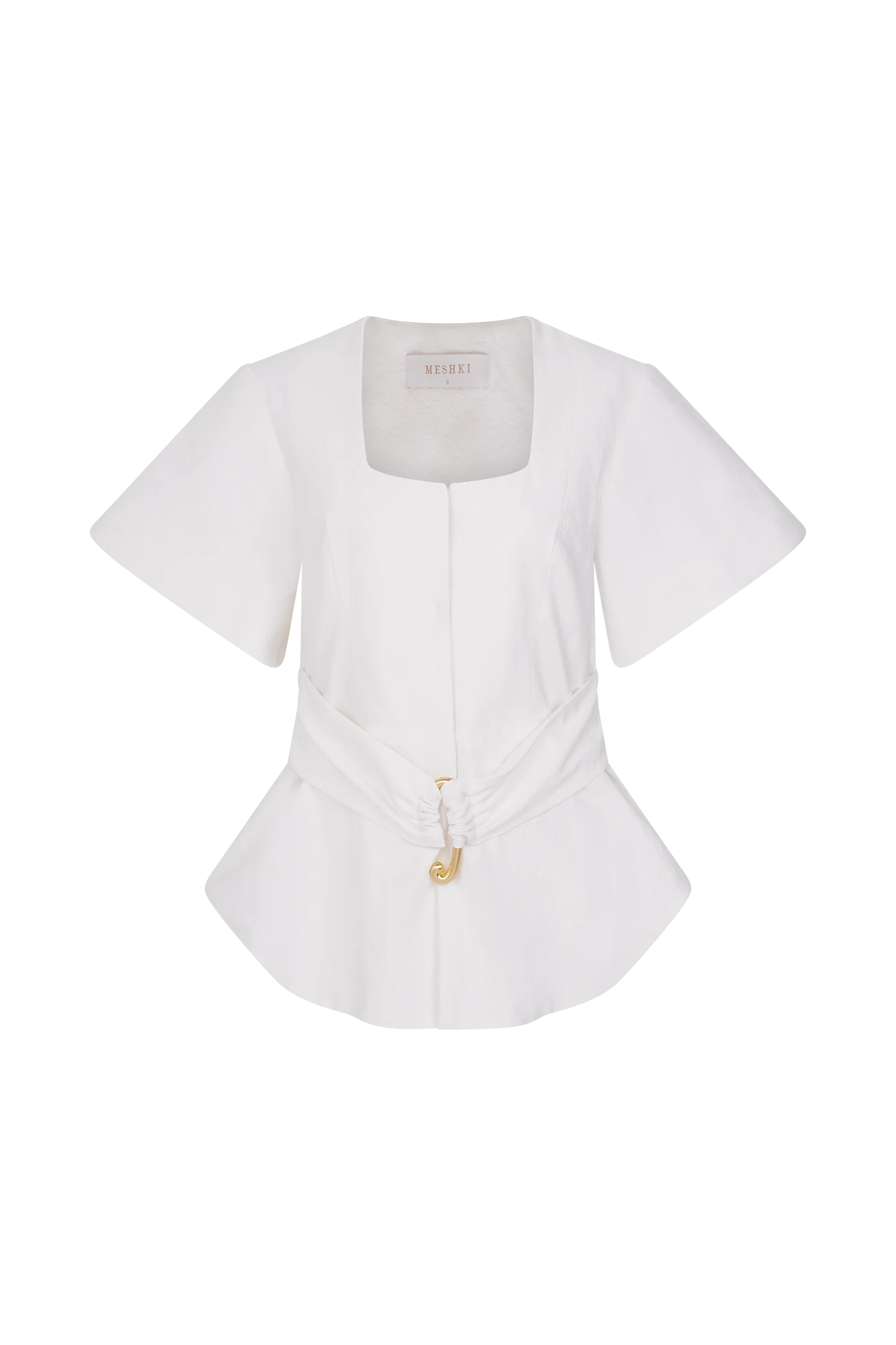 Liberty Cotton Shortsleeve Top - White - Image 11