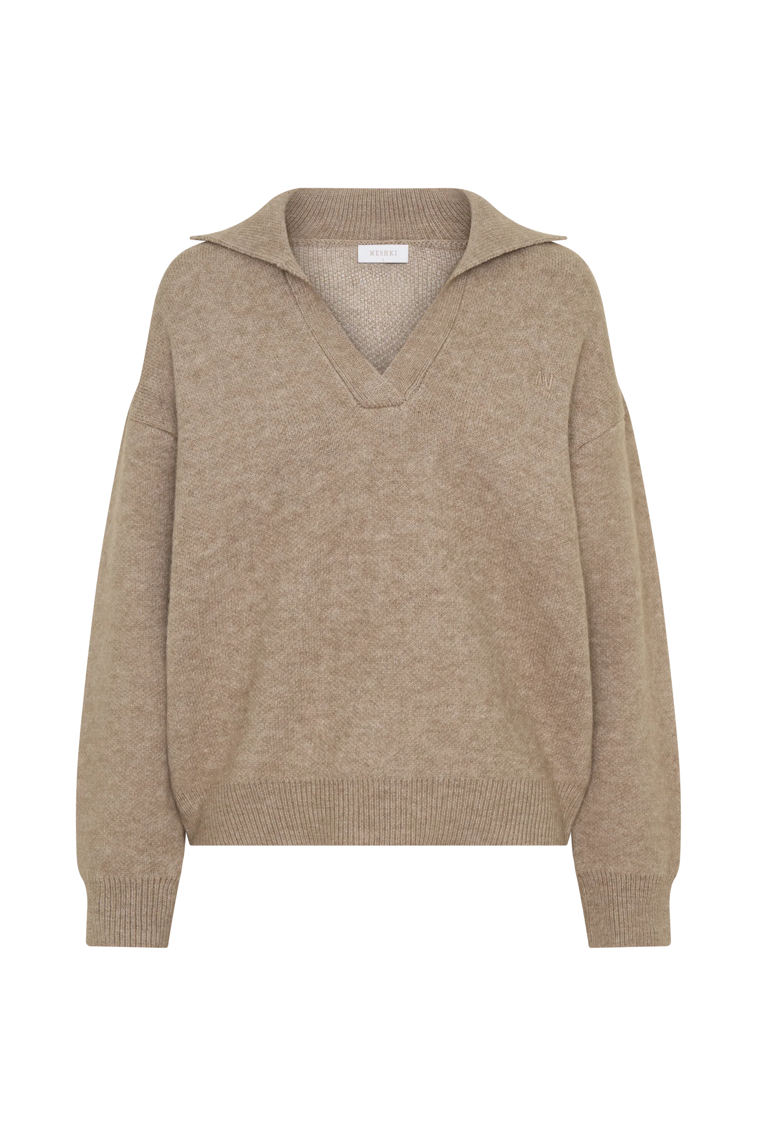 Luca Knit Jumper - Beige Marle - Image 9