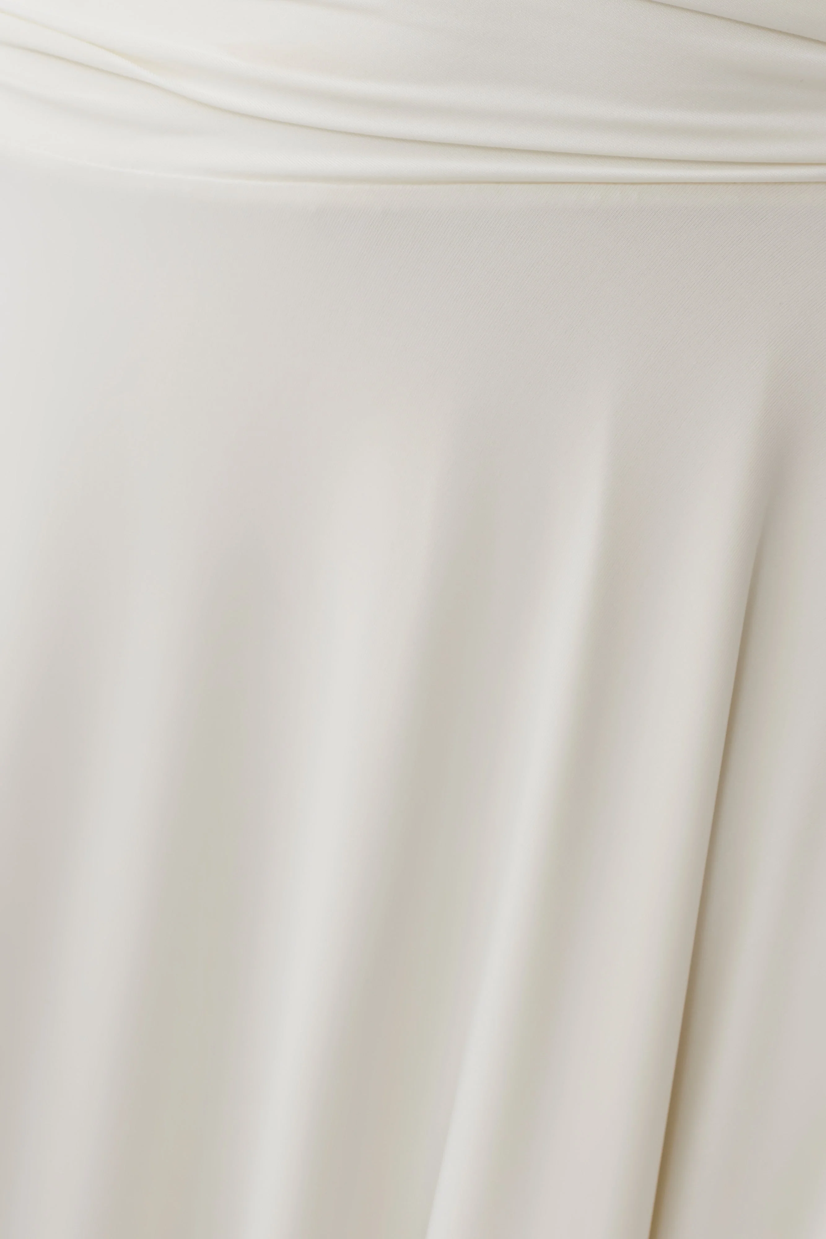Luu Slinky Midi Skirt - Ivory - Image 6