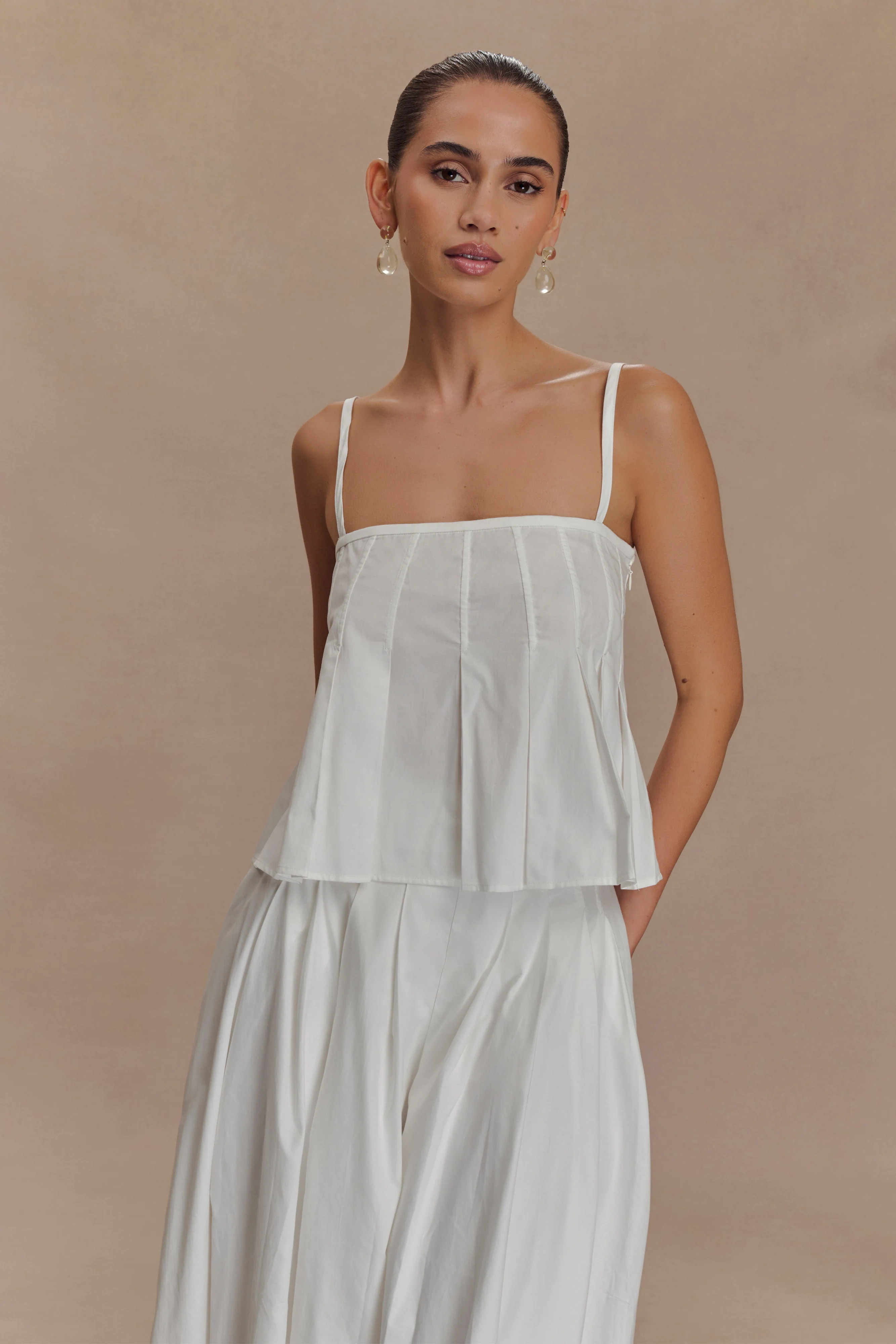 Mae Cotton Top - White
