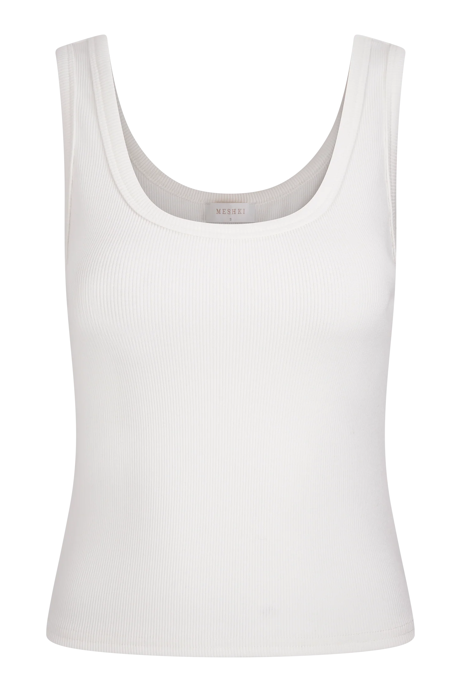 Maeva Scoop Tank Top - Ivory - Image 10
