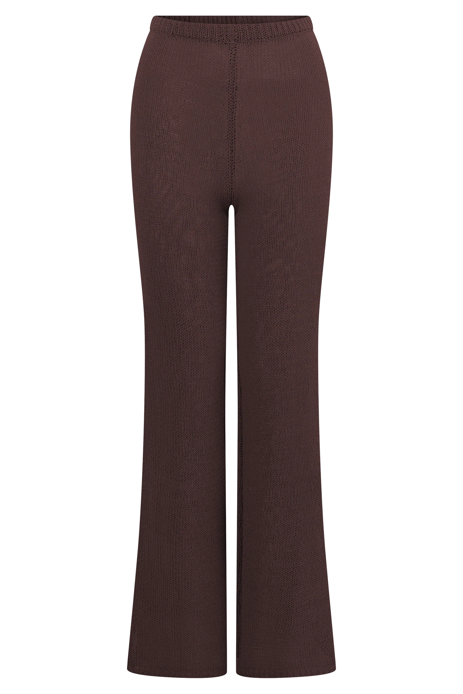 Malani Wide Leg Knit Pants - Chocolate - Image 7