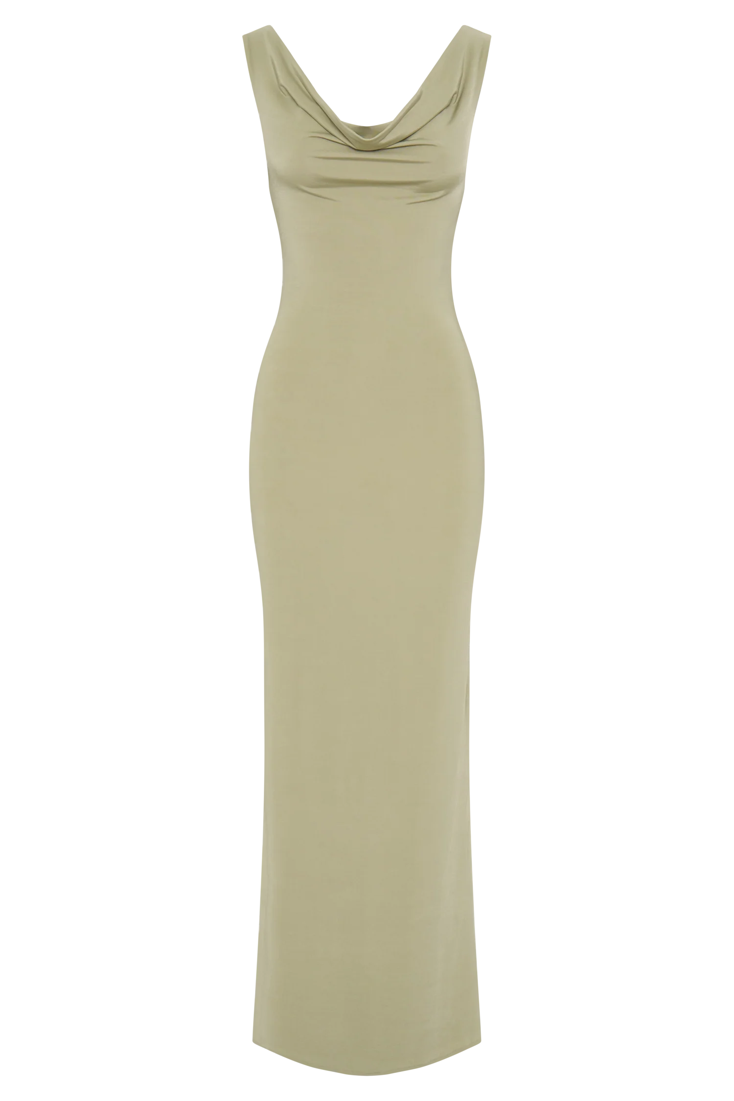 Marta Slinky Cowl Maxi Dress - Sage - Image 11