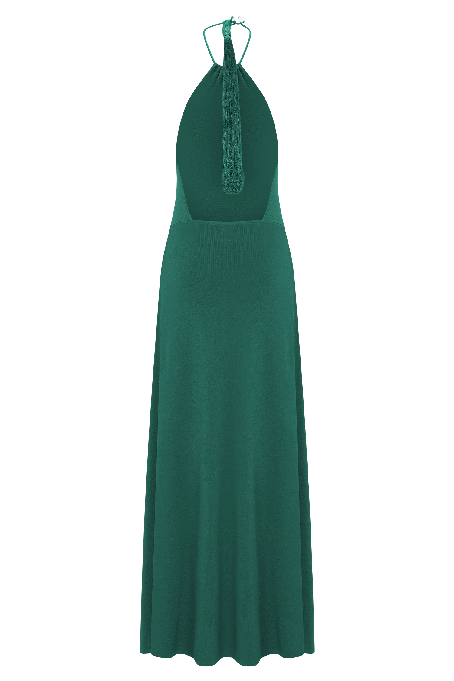 Meg Halter Tassel Maxi Dress - Emerald - Image 7