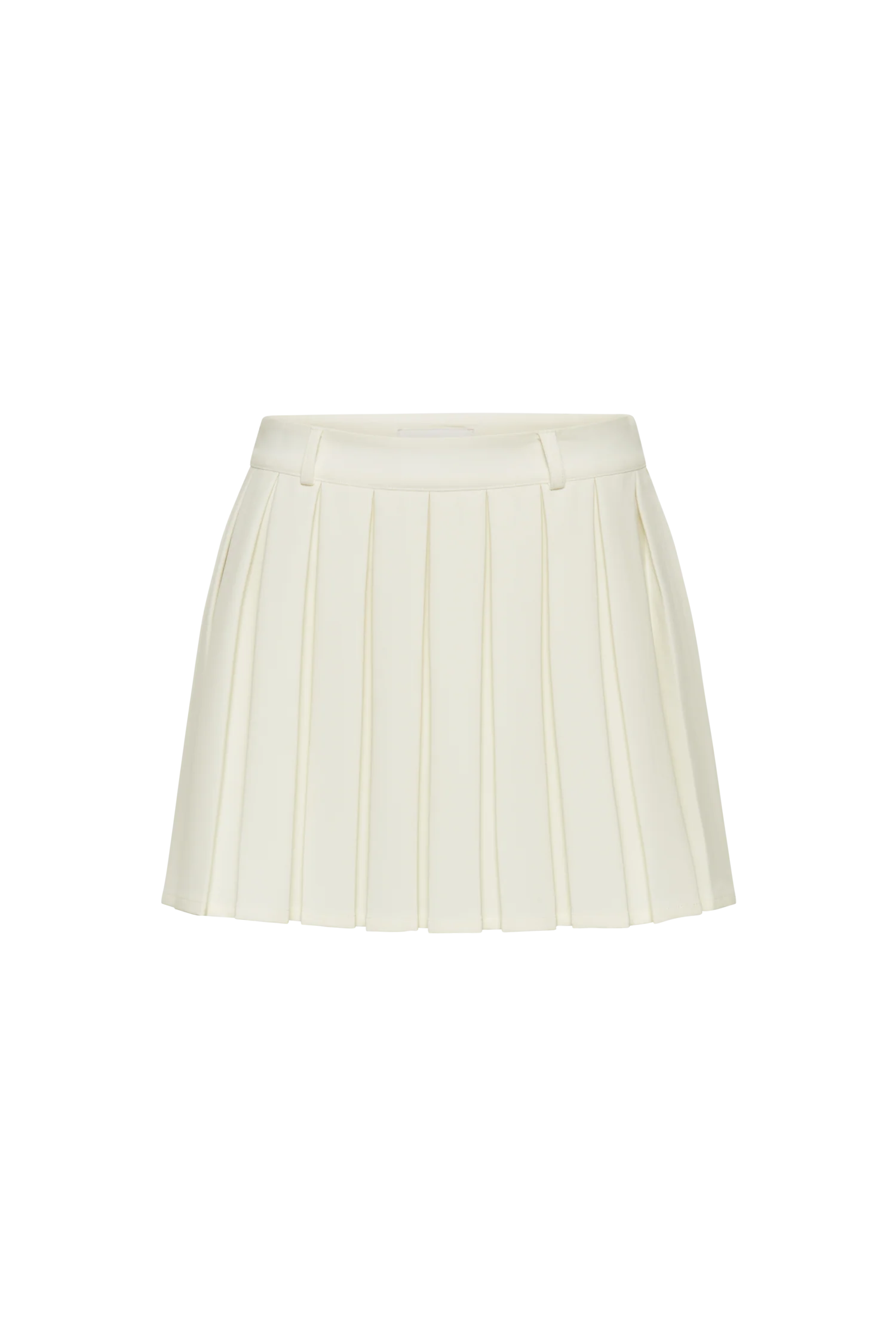 Mura Pleated Mini Skirt - Ivory - Image 9
