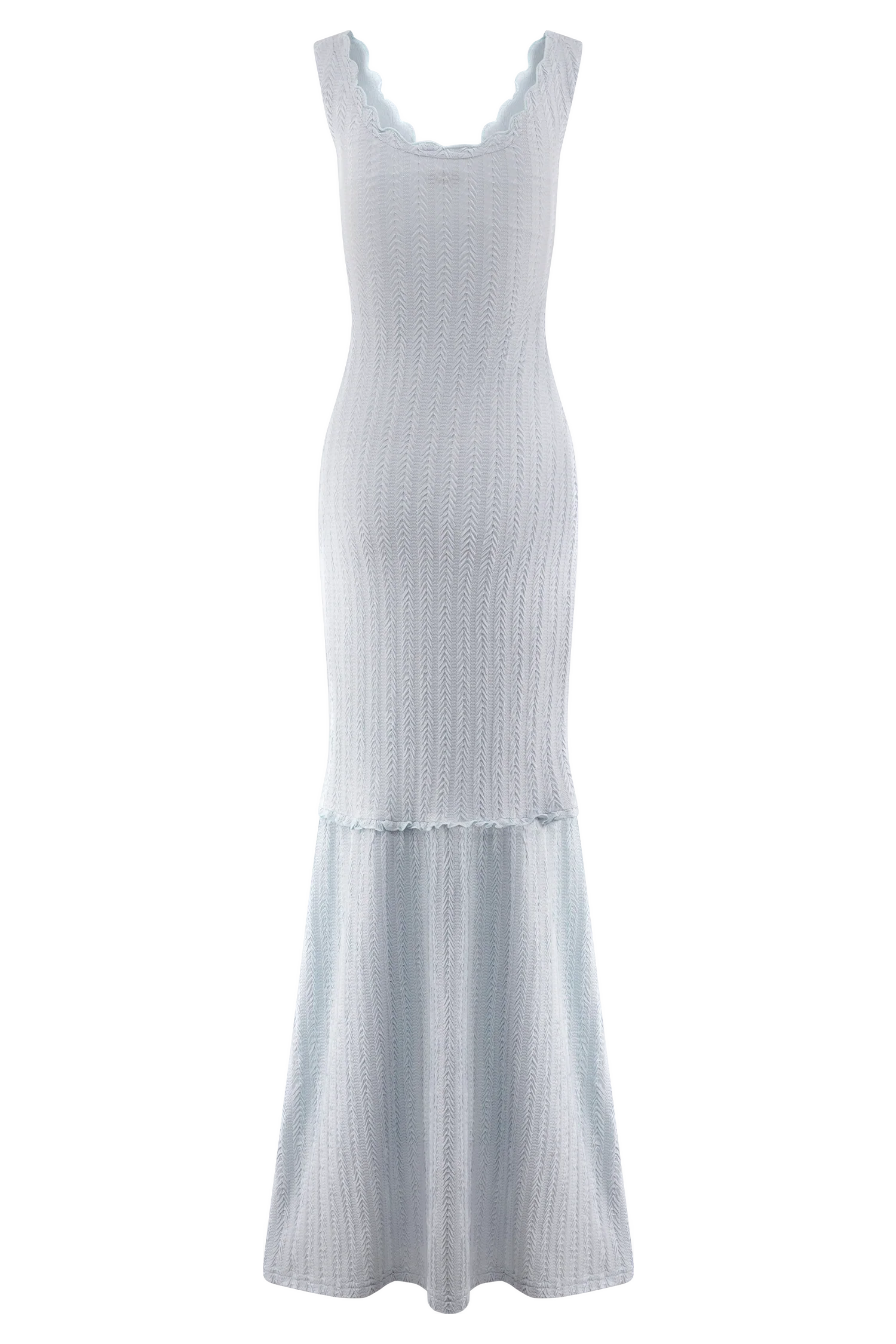 Natalie Off Shoulder Maxi Dress - Sky Blue - Image 6