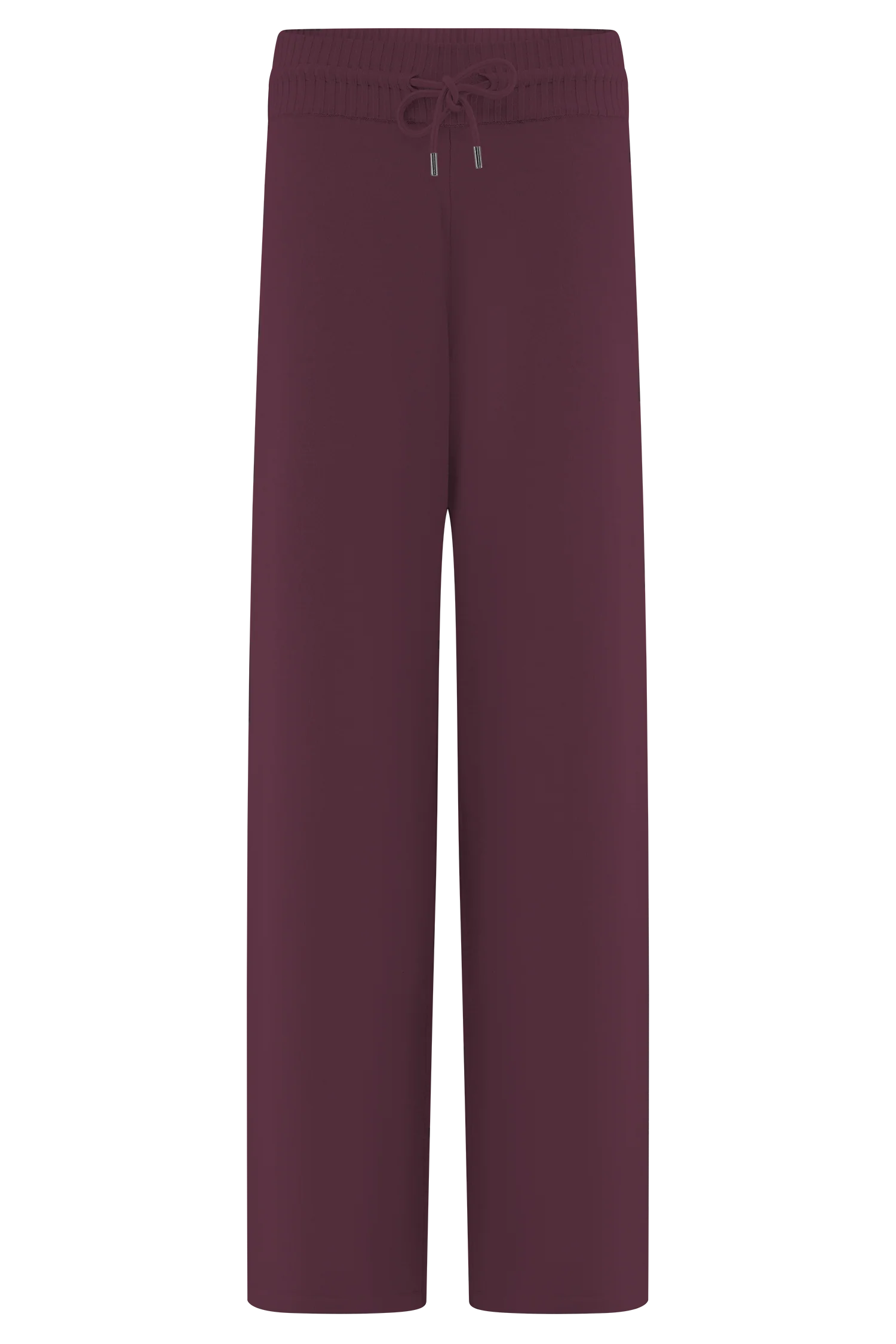 Natalya Knit Wide Leg Pants - Merlot - Image 9